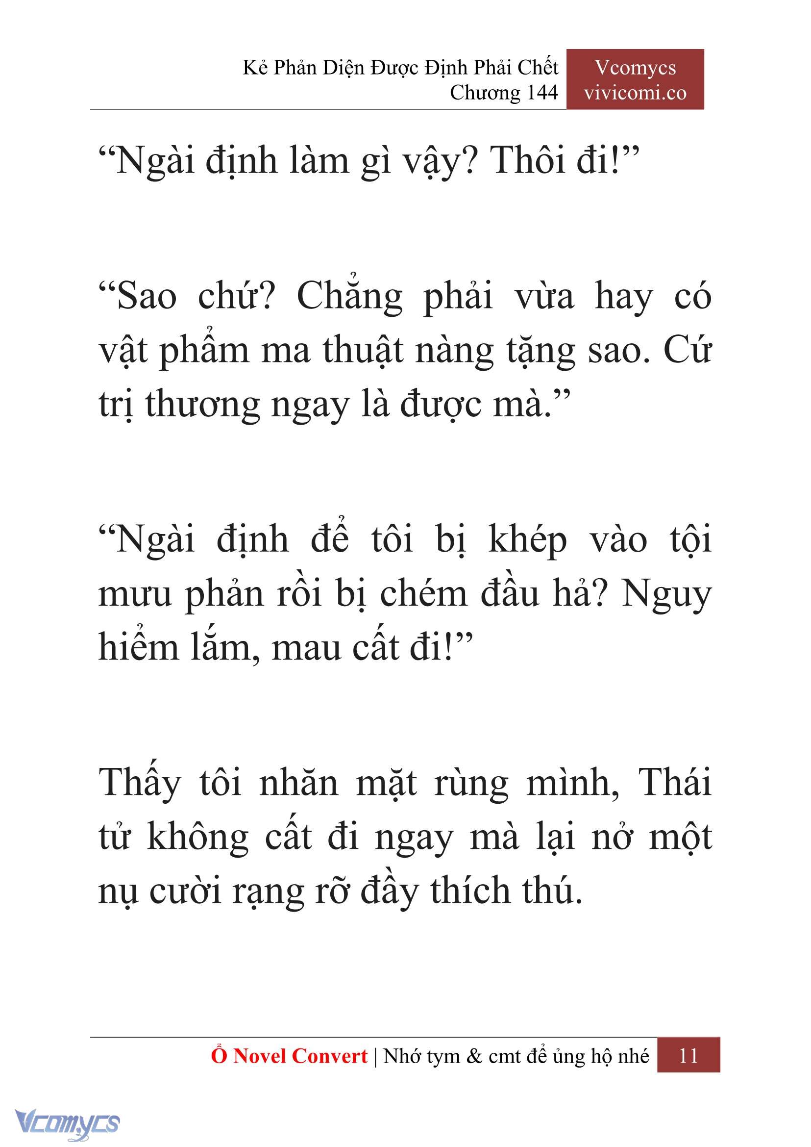 [Novel] Kẻ Phản Diện Được Định Phải Chết Chap 144 - Trang 2