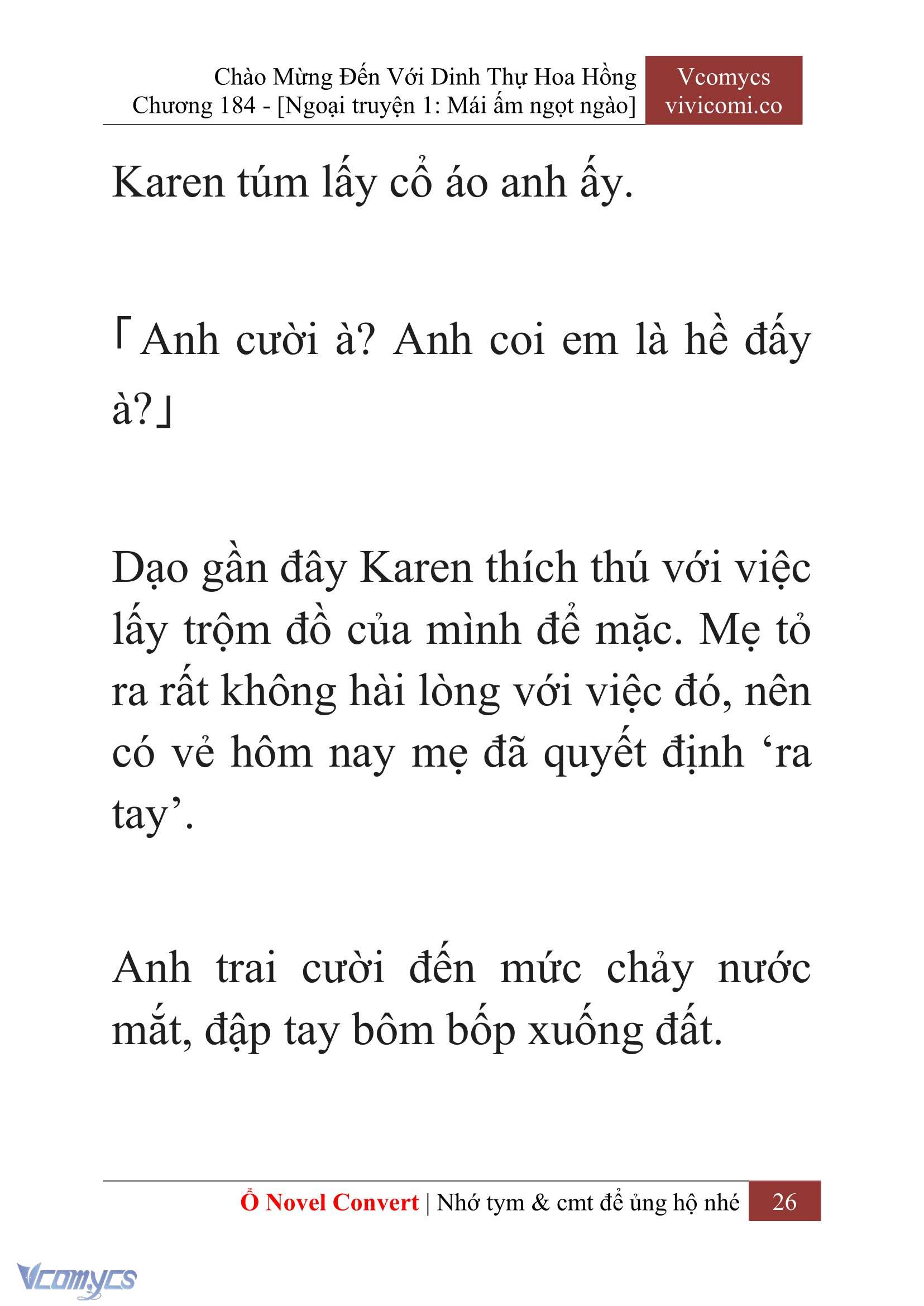 [Novel] Chào Mừng Đến Với Dinh Thự Hoa Hồng Chap 184 - Trang 2