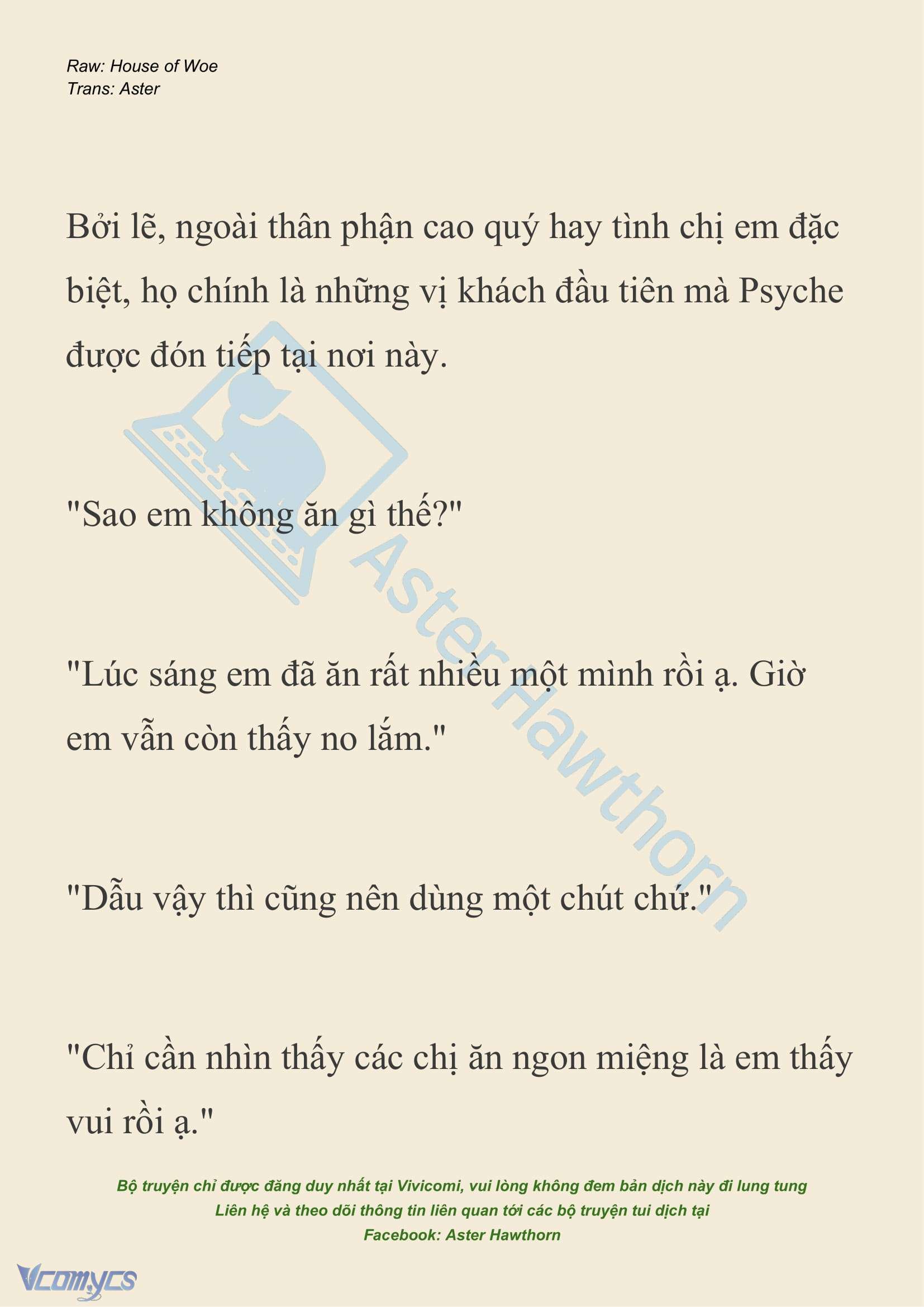 [NOVEL] Dành Cho Các Nữ Thần: Dành cho Psyche Chap 33 - Trang 2