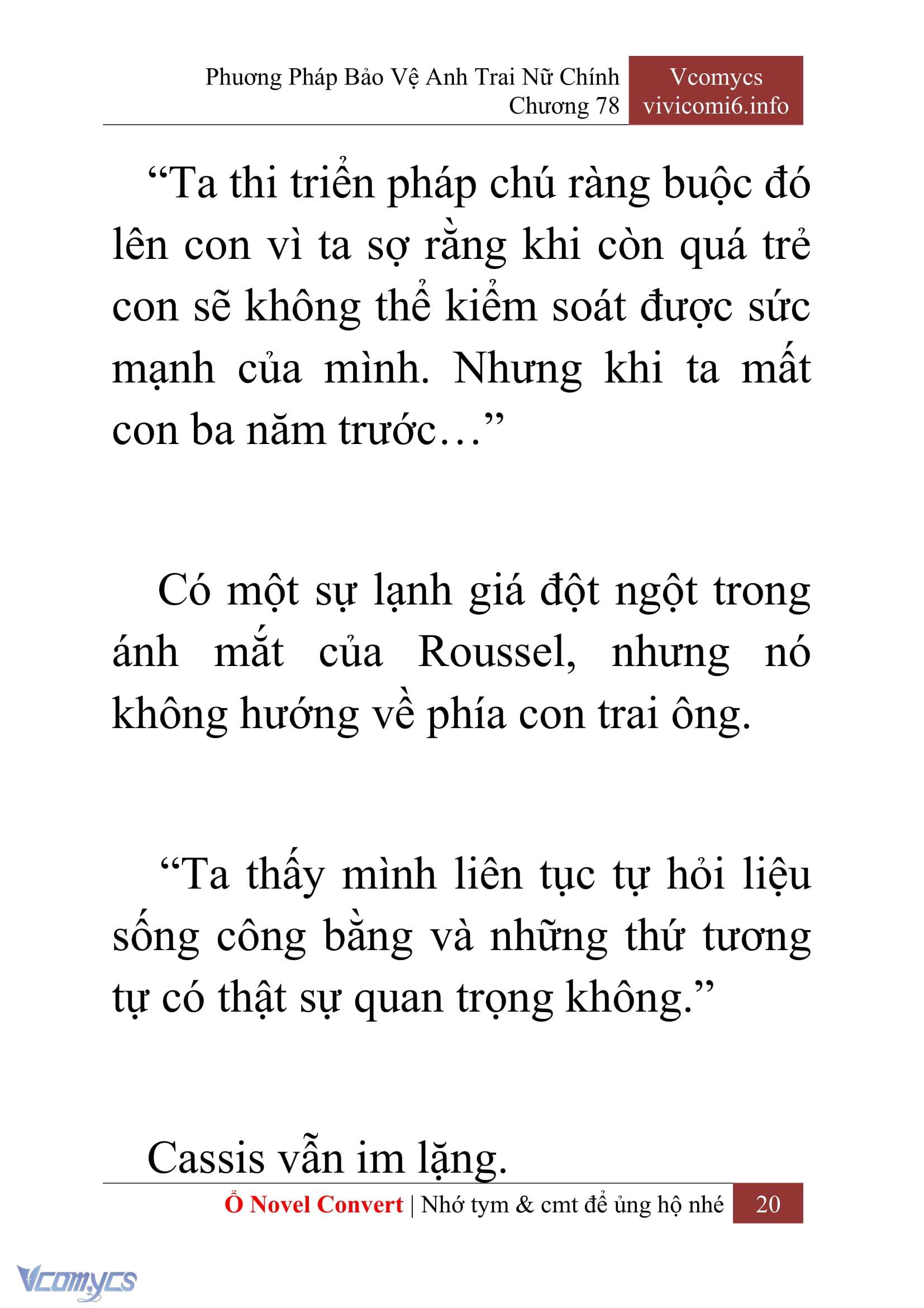 [Novel] Phương Pháp Bảo Vệ Anh Trai Nữ Chính Chap 78 - Trang 2