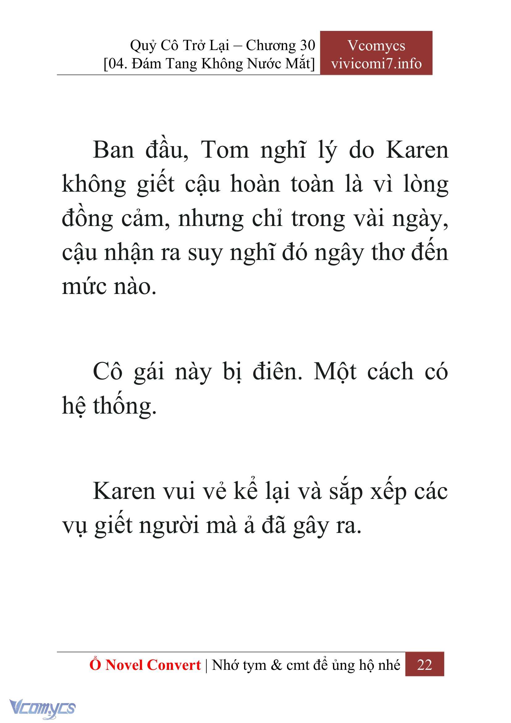[Novel] Quý Cô Trở Lại Chap 30 - Trang 2
