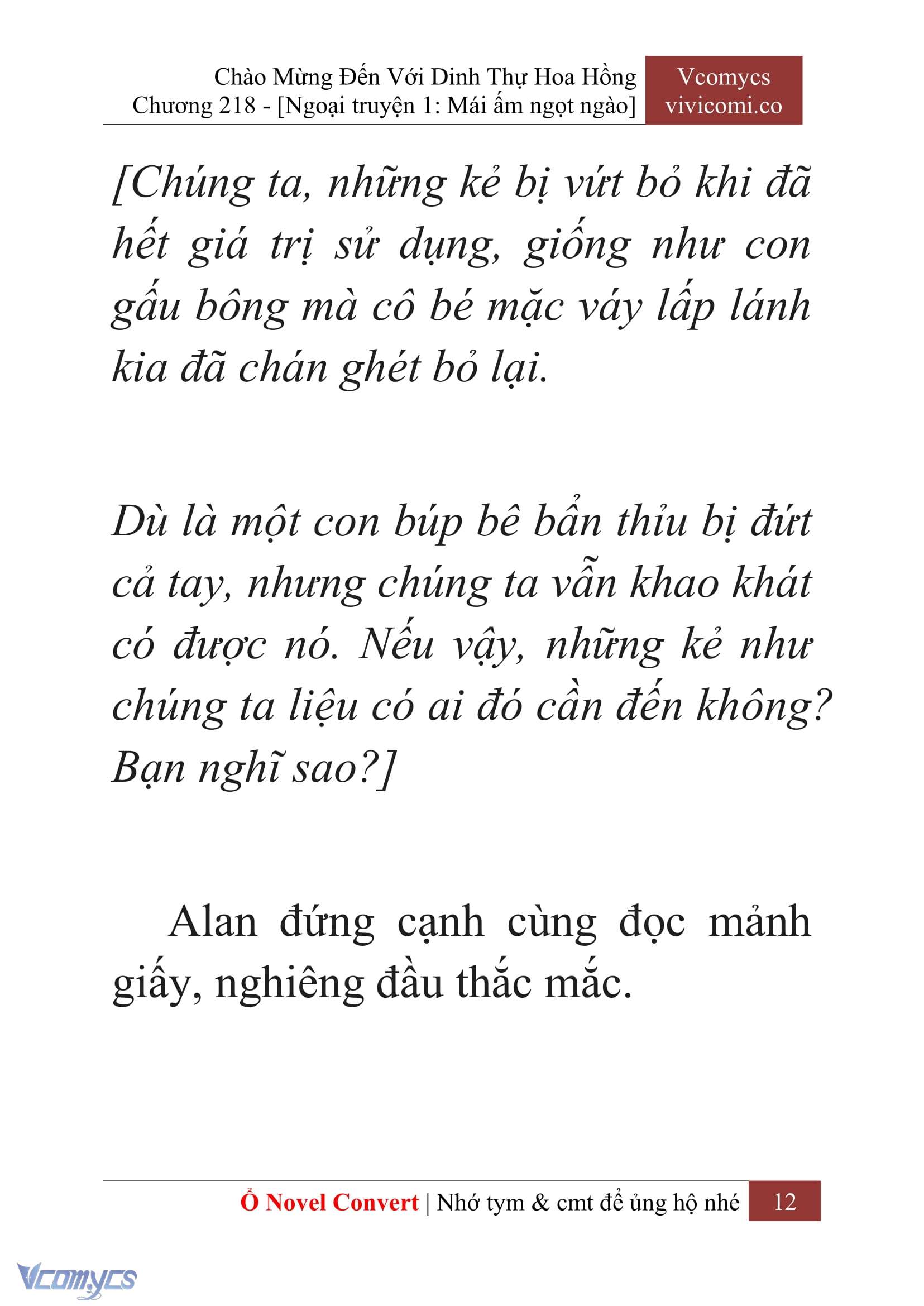 [Novel] Chào Mừng Đến Với Dinh Thự Hoa Hồng Chap 218 - Trang 2