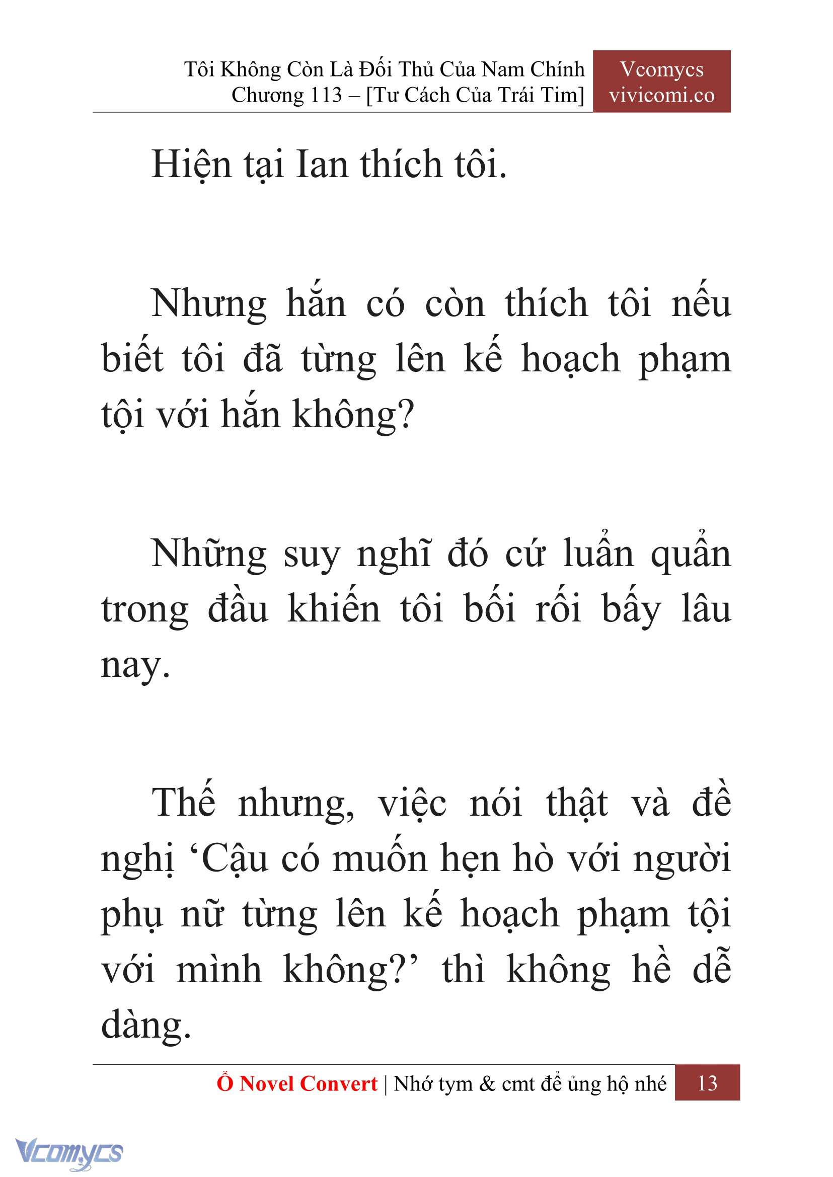[Novel] Tôi Không Còn Là Đối Thủ Của Nam Chính Chap 113 - Trang 2