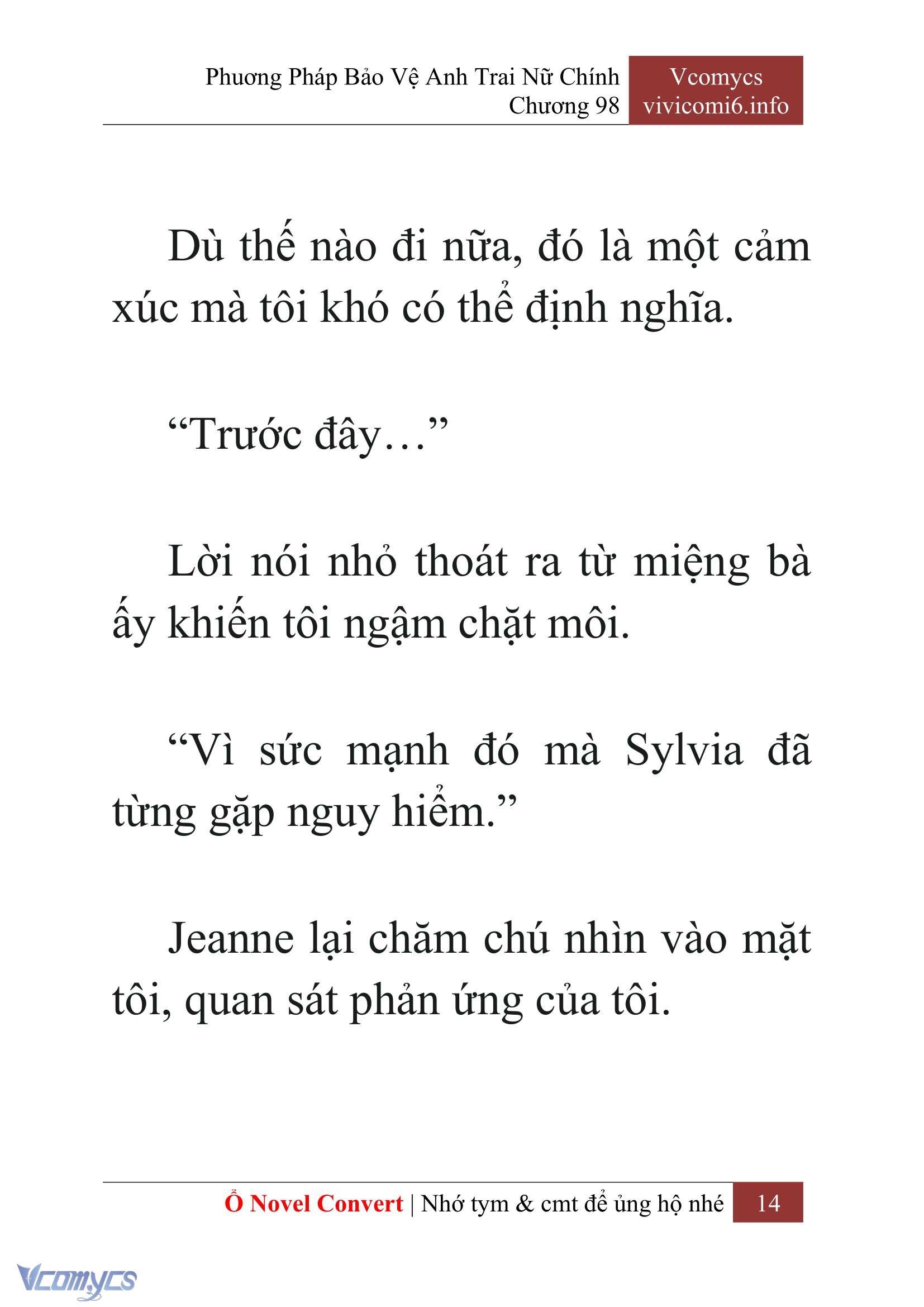 [Novel] Phương Pháp Bảo Vệ Anh Trai Nữ Chính Chap 98 - Trang 2