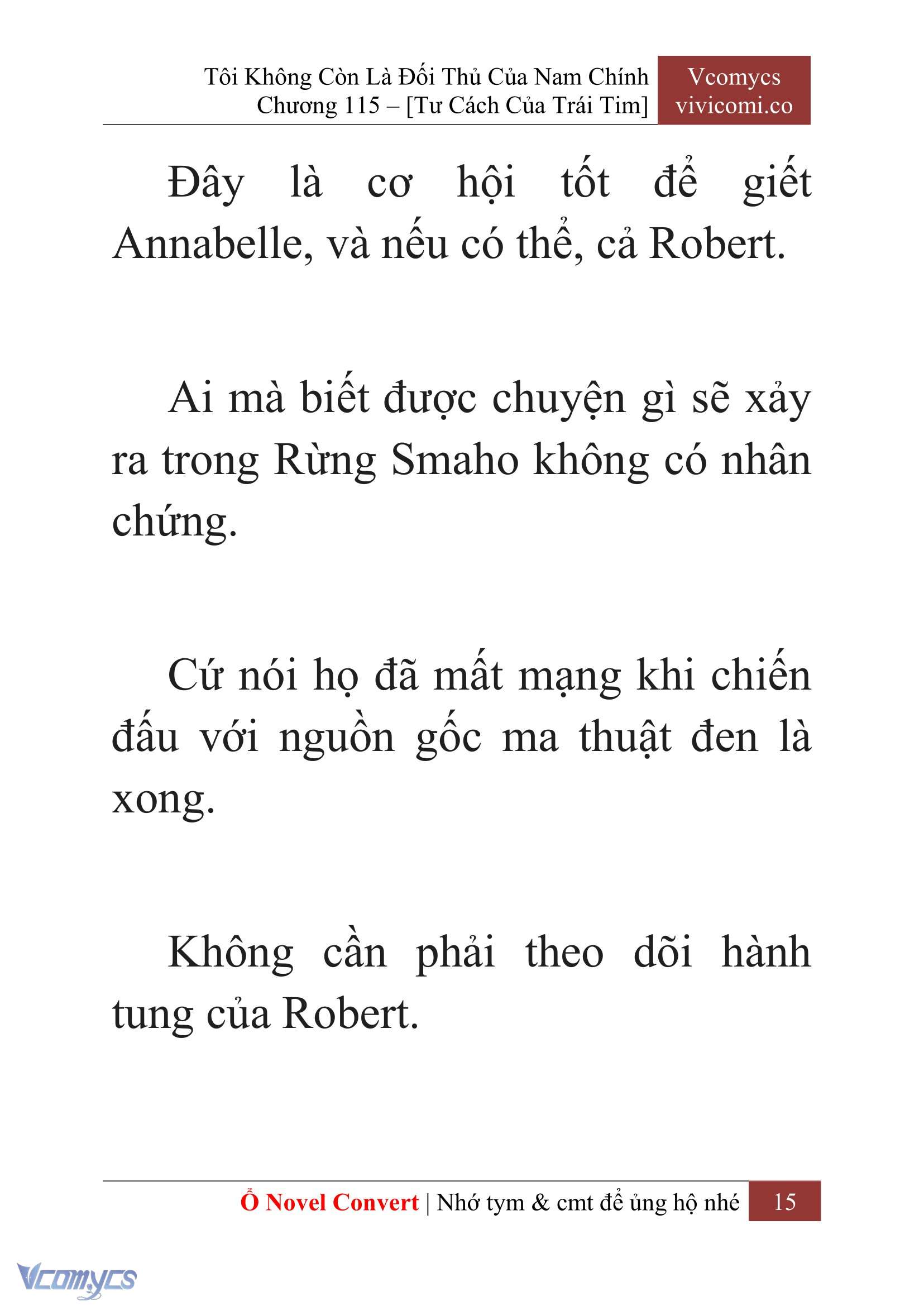 [Novel] Tôi Không Còn Là Đối Thủ Của Nam Chính Chap 115 - Trang 2