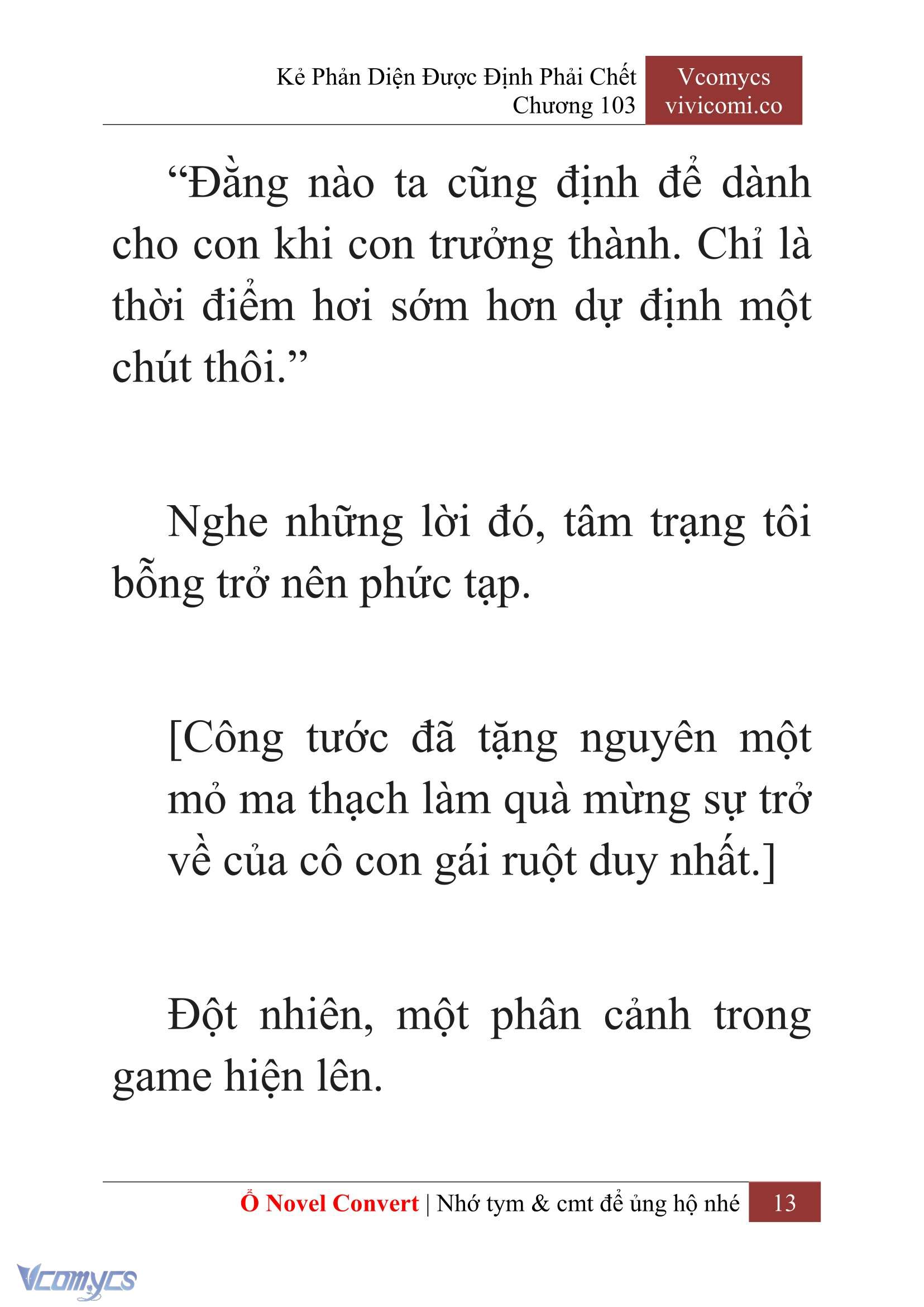 [Novel] Kẻ Phản Diện Được Định Phải Chết Chap 103 - Next Chap 104