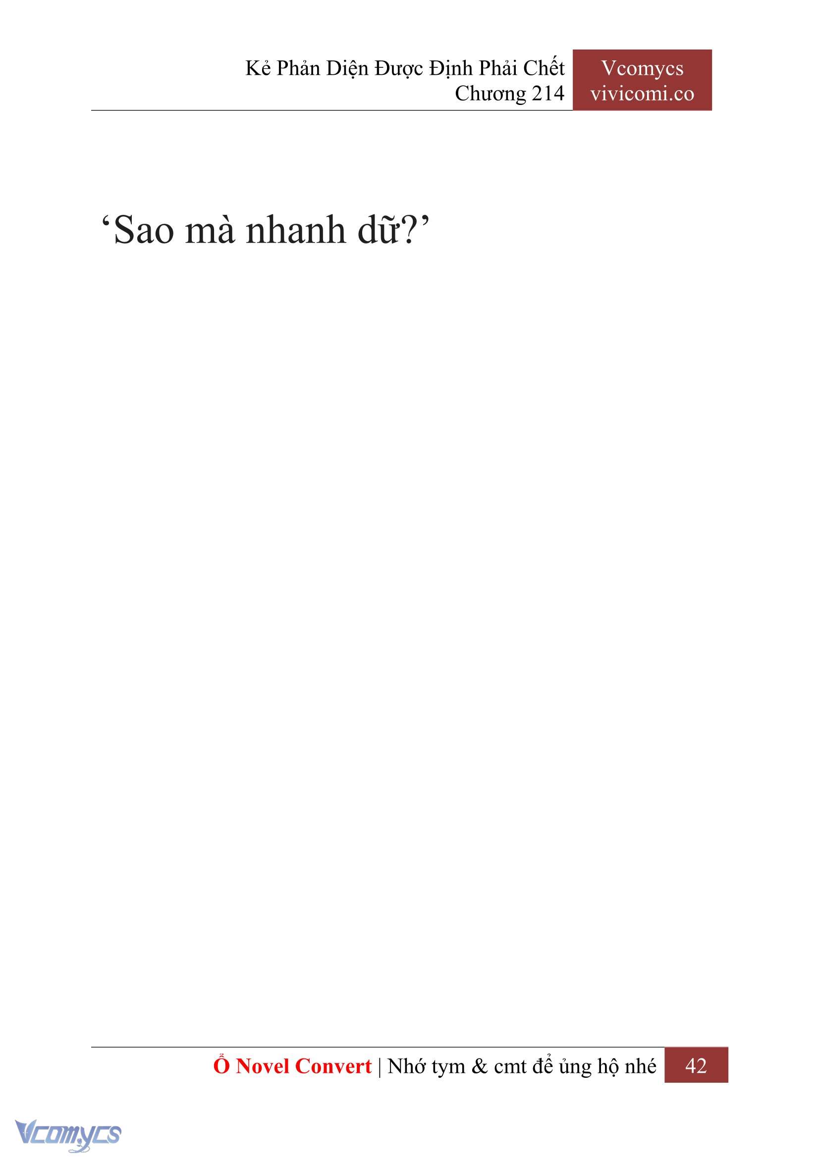 [Novel] Kẻ Phản Diện Được Định Phải Chết Chap 214 - Next Chap 215