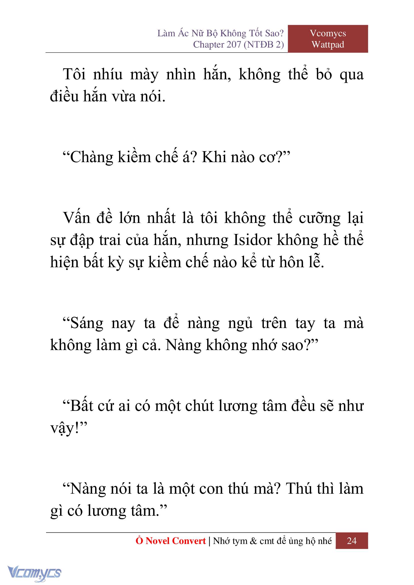 [Novel] Làm Ác Nữ Bộ Không Tốt Sao? Chap 207 - Trang 2