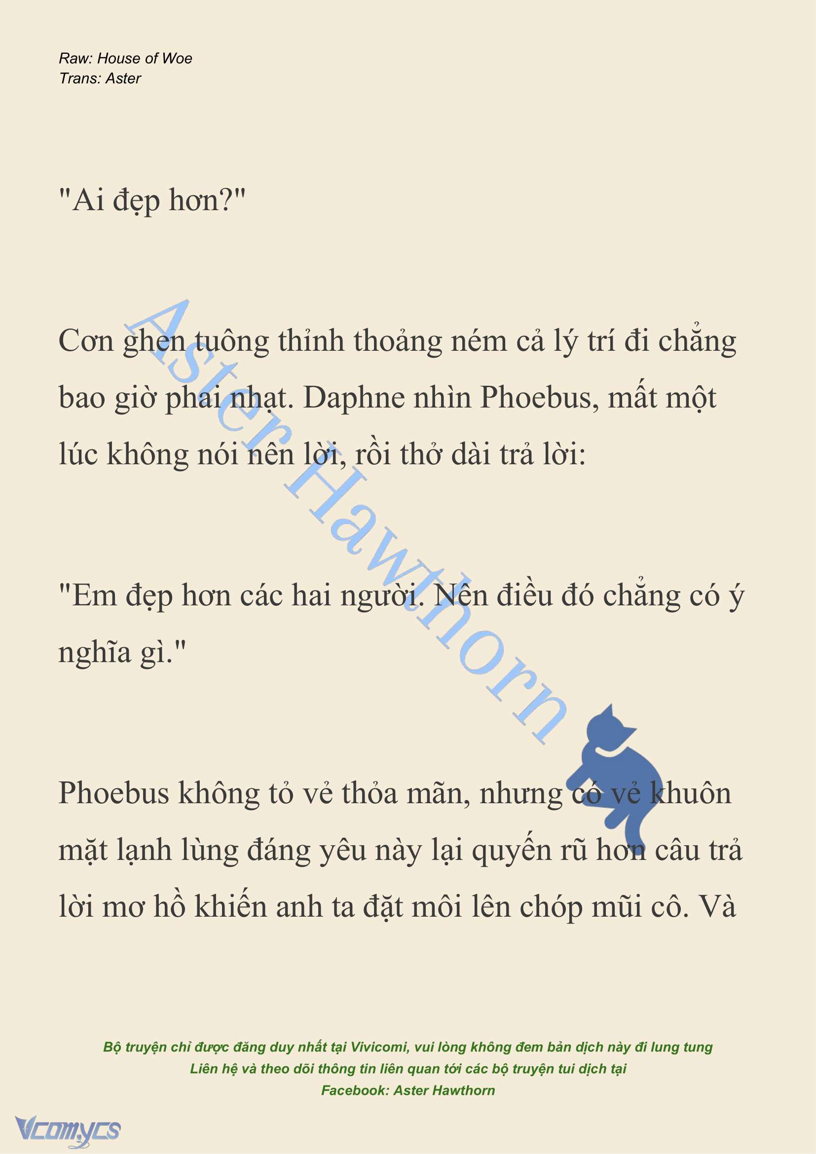 [NOVEL] Dành Cho Các Nữ Thần: Dành cho Psyche Chap 14 - Trang 2