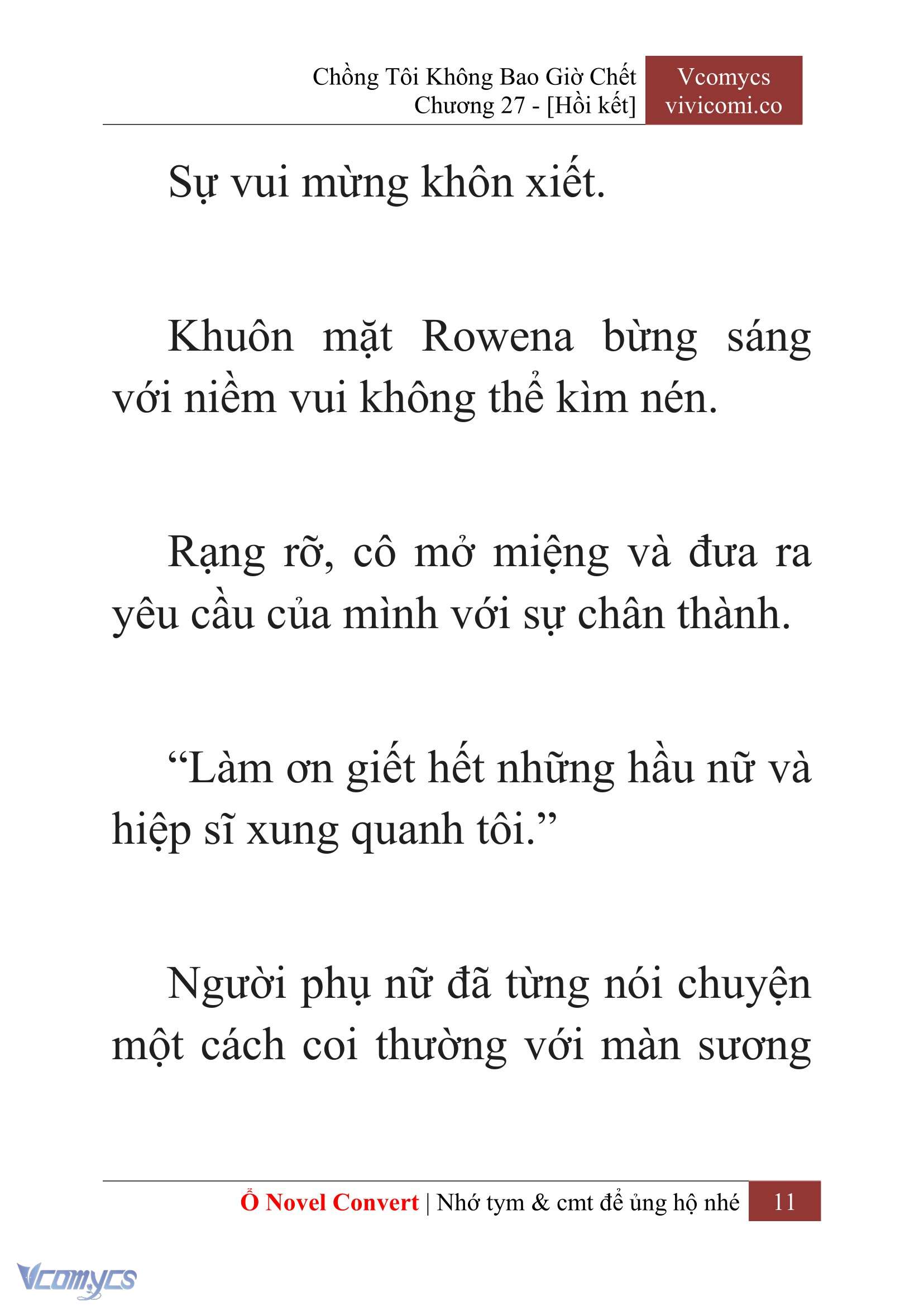 [Novel] Chồng Tôi Không Bao Giờ Chết Chap 27 - Trang 2