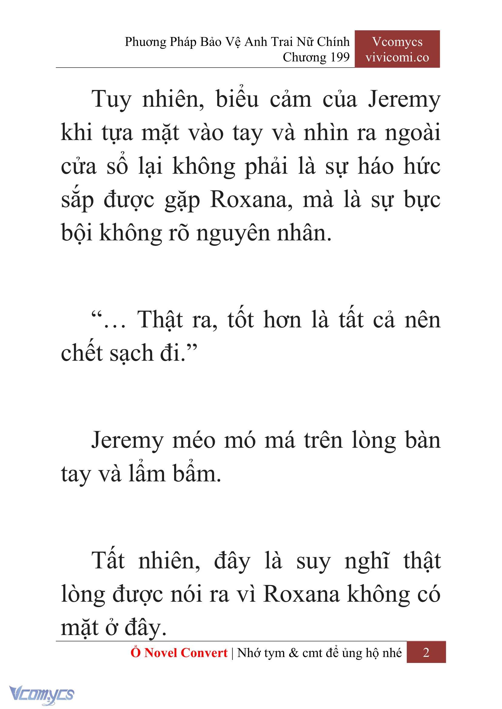 [Novel] Phương Pháp Bảo Vệ Anh Trai Nữ Chính Chap 199 - Trang 2