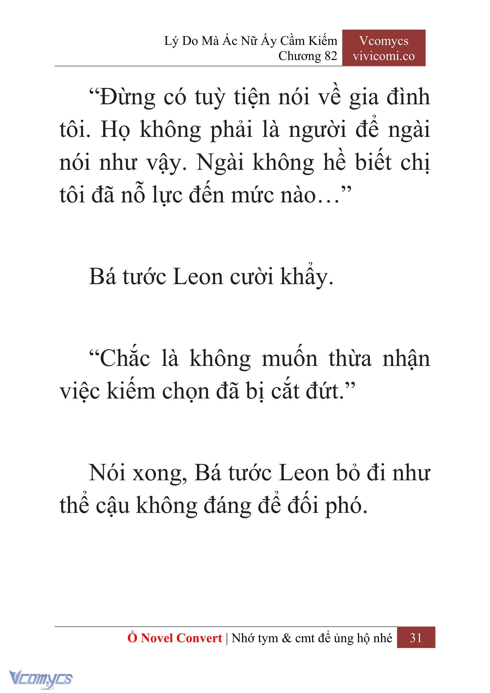 [Novel] Lý Do Mà Ác Nữ Ấy Cầm Kiếm Chap 82 - Next Chap 83