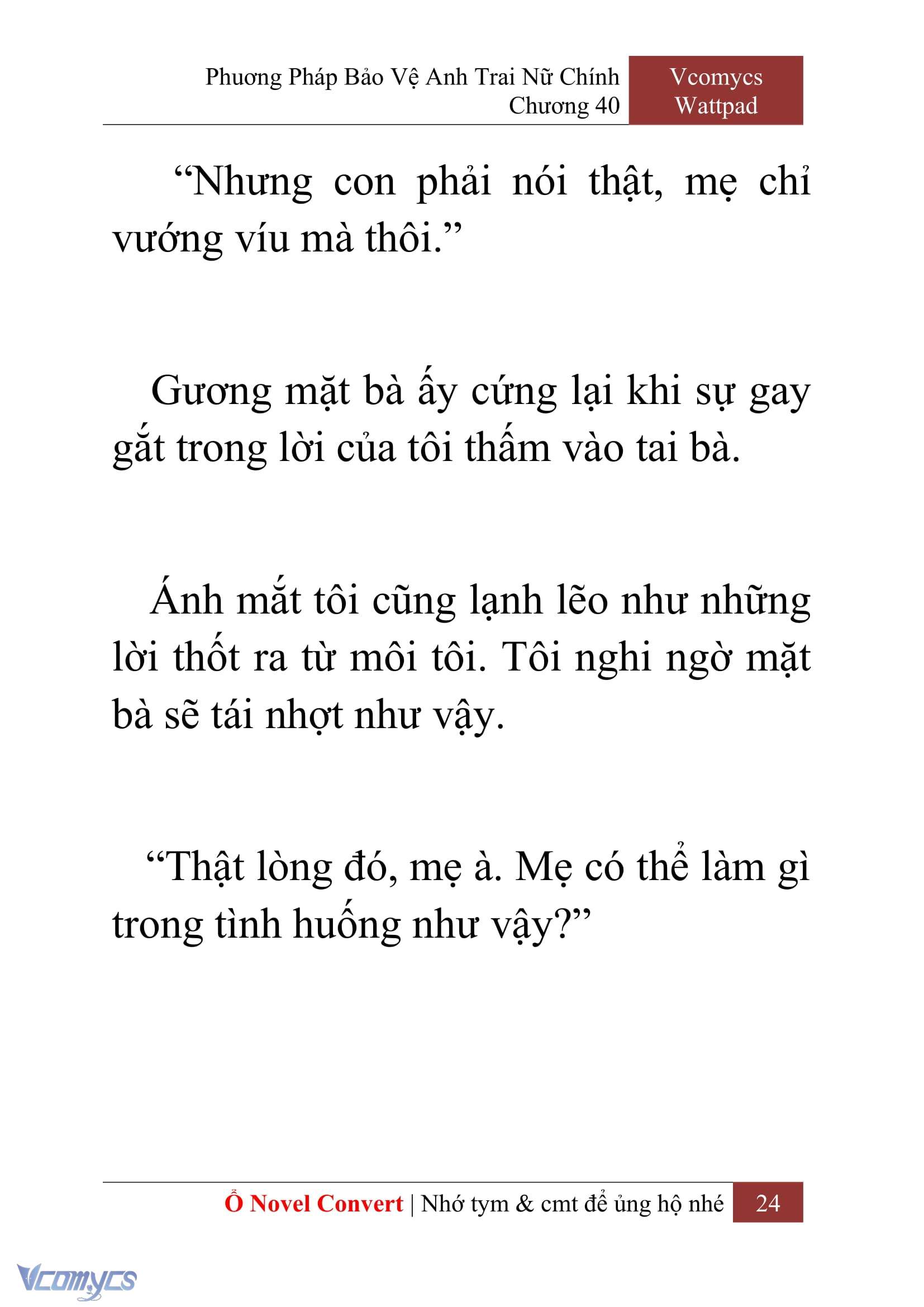 [Novel] Phương Pháp Bảo Vệ Anh Trai Nữ Chính Chap 40 - Trang 2