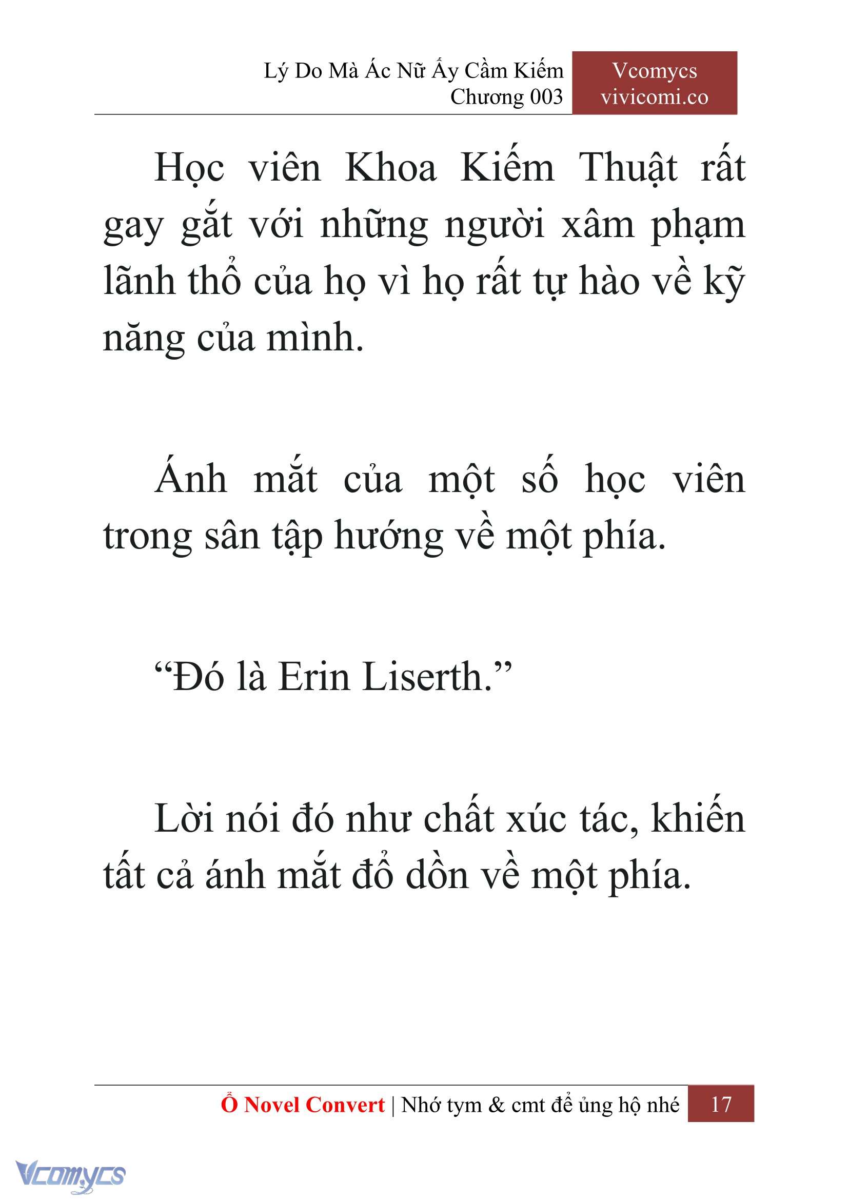 [Novel] Lý Do Mà Ác Nữ Ấy Cầm Kiếm Chap 3 - Next Chap 4