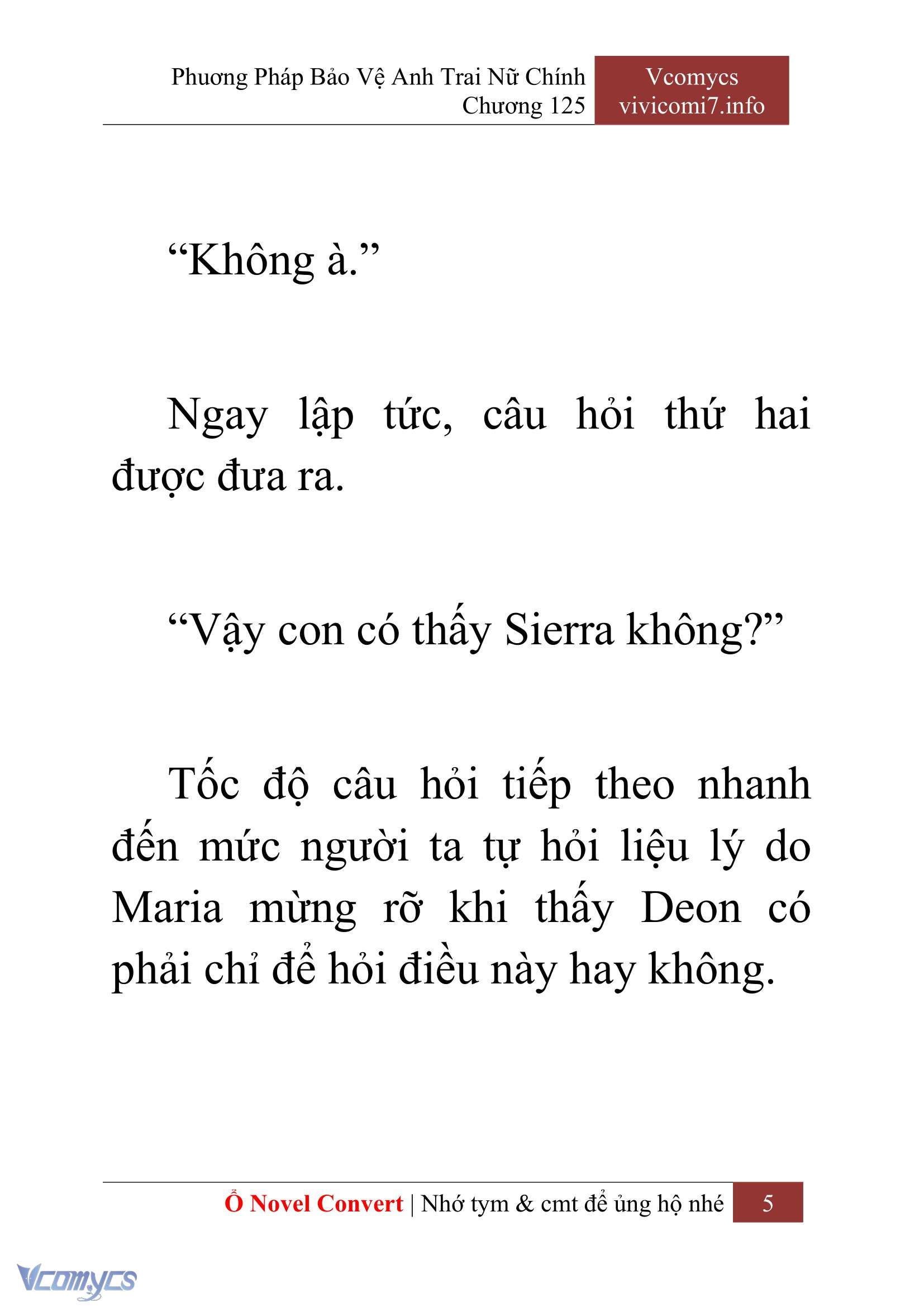 [Novel] Phương Pháp Bảo Vệ Anh Trai Nữ Chính Chap 125 - Trang 2