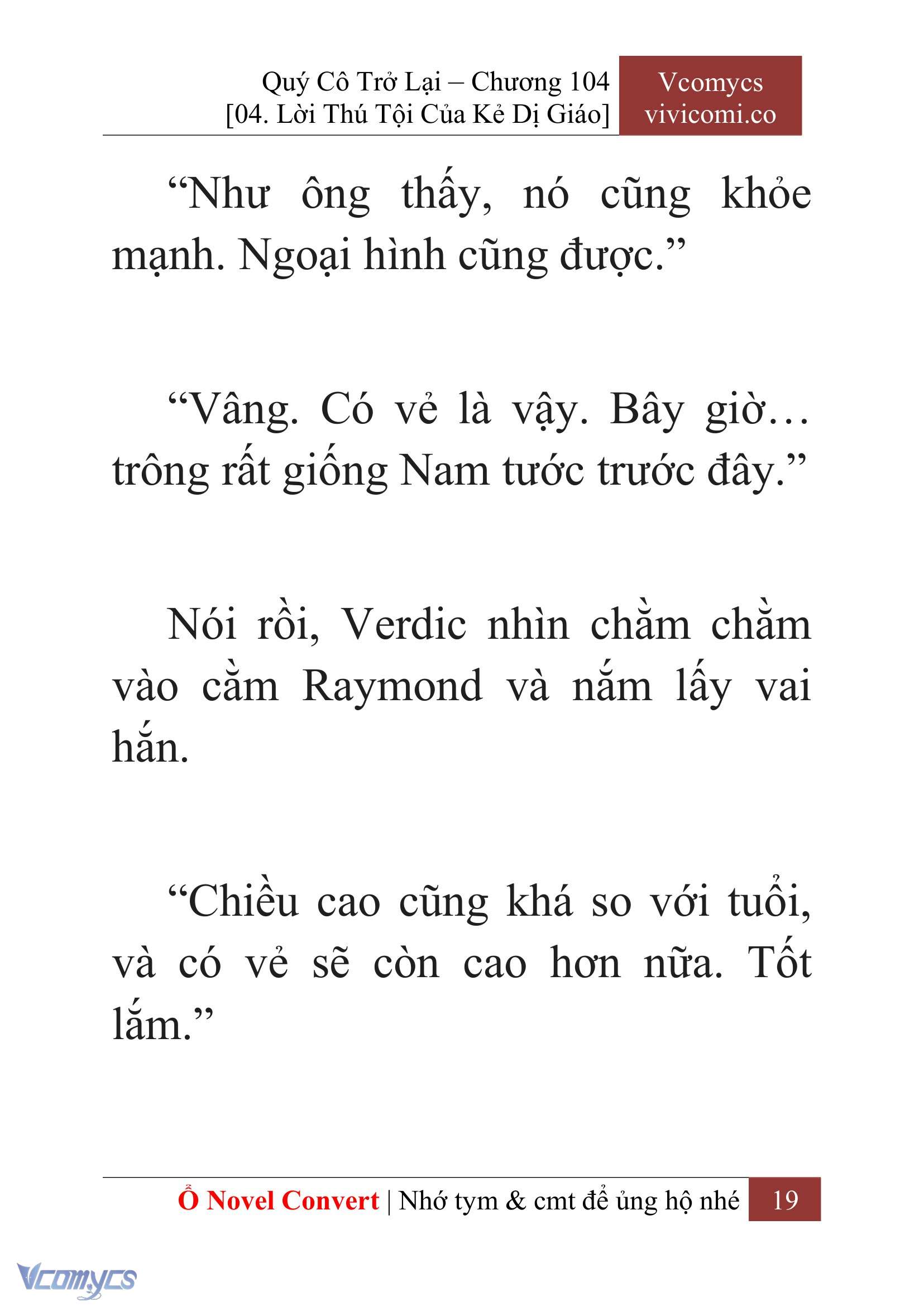 [Novel] Quý Cô Trở Lại Chap 104 - Trang 2