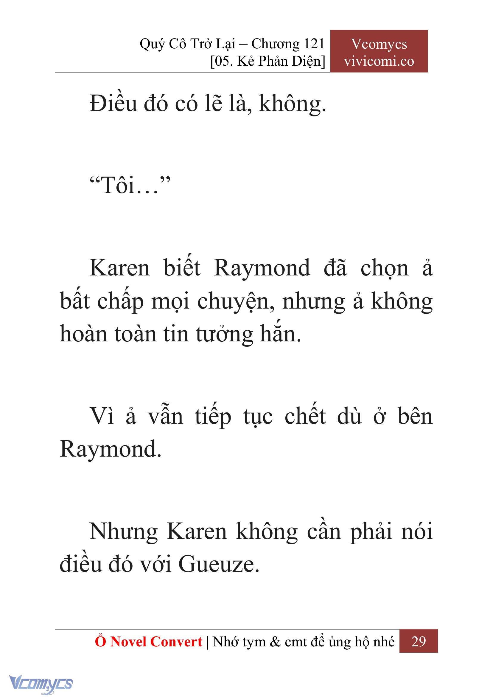 [Novel] Quý Cô Trở Lại Chap 121 - Trang 2