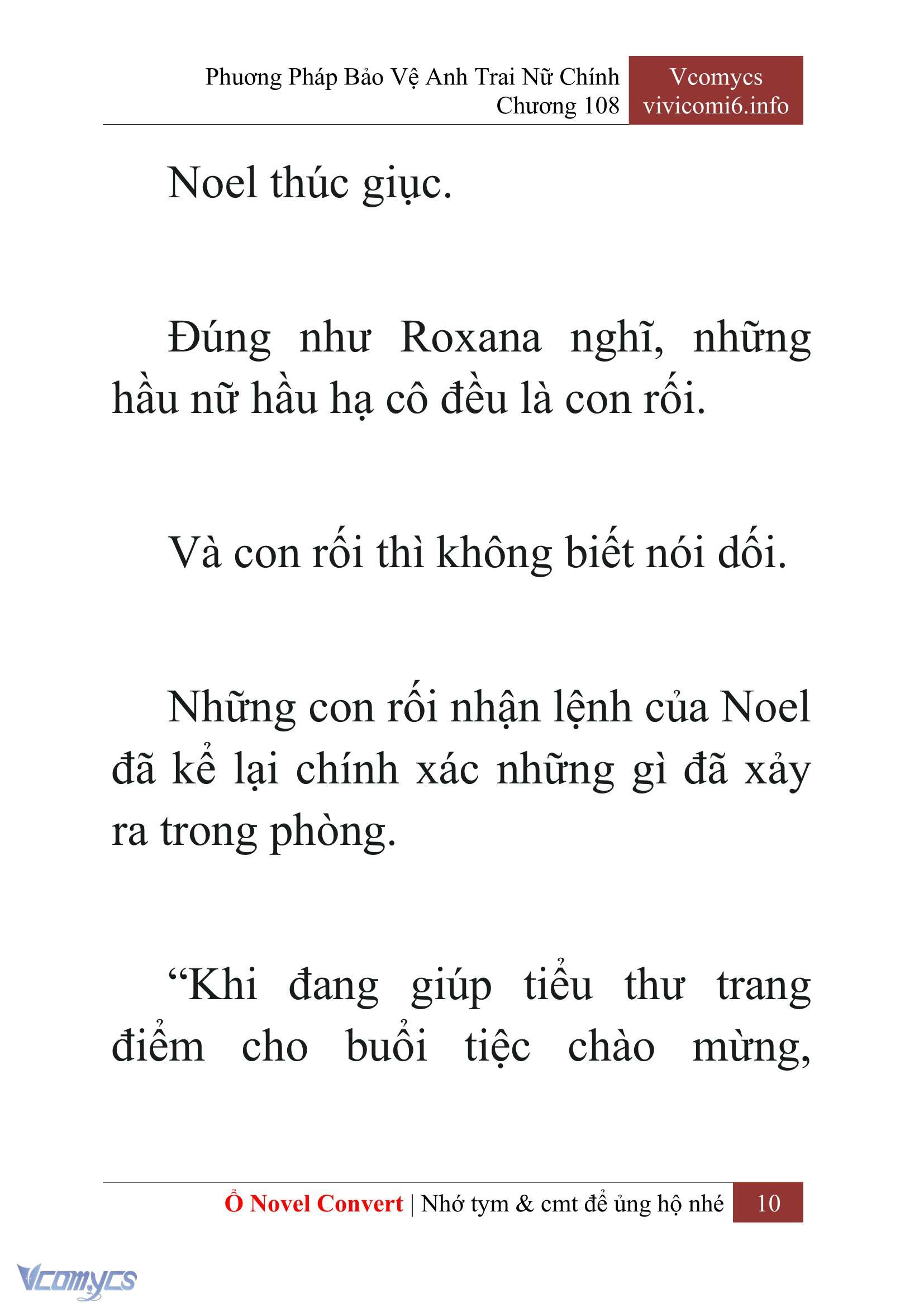 [Novel] Phương Pháp Bảo Vệ Anh Trai Nữ Chính Chap 108 - Trang 2