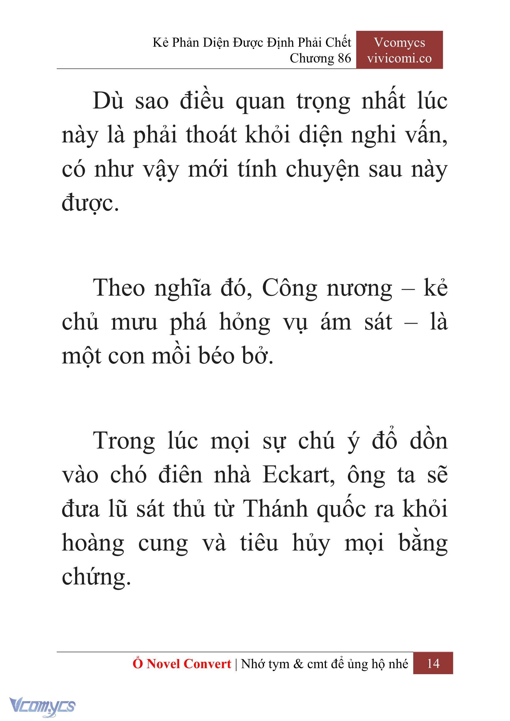 [Novel] Kẻ Phản Diện Được Định Phải Chết Chap 86 - Next Chap 87