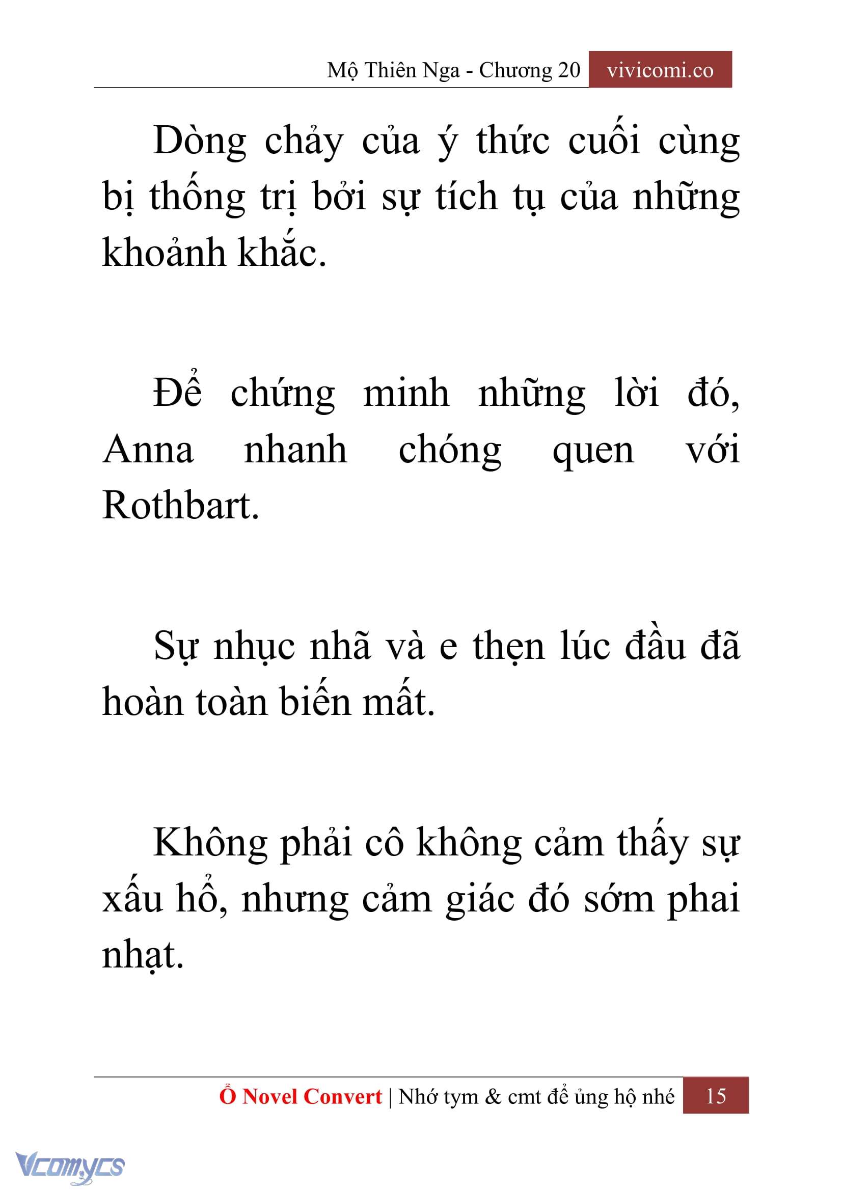 [Novel] Mộ Thiên Nga Chap 20 - Next Chap 21