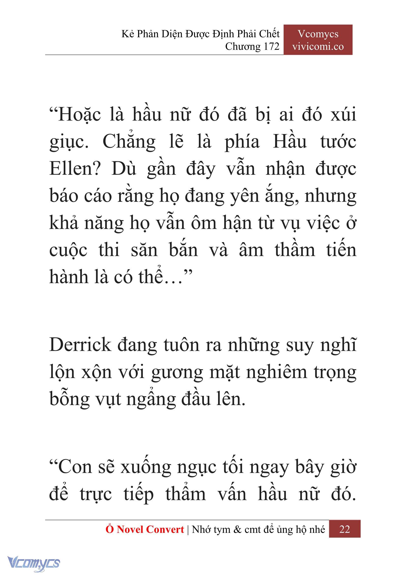 [Novel] Kẻ Phản Diện Được Định Phải Chết Chap 172 - Trang 2