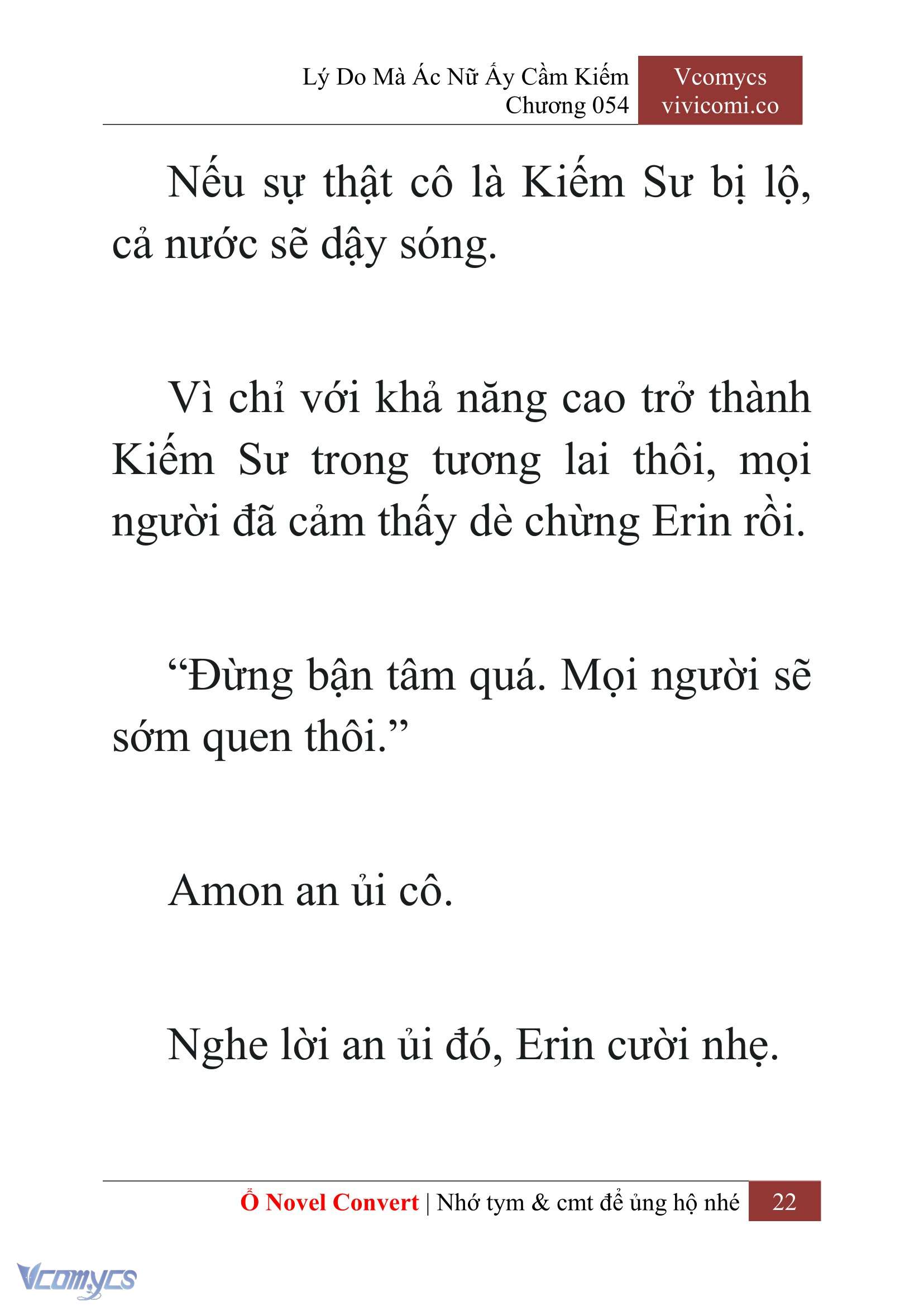 [Novel] Lý Do Mà Ác Nữ Ấy Cầm Kiếm Chap 54 - Next Chap 55