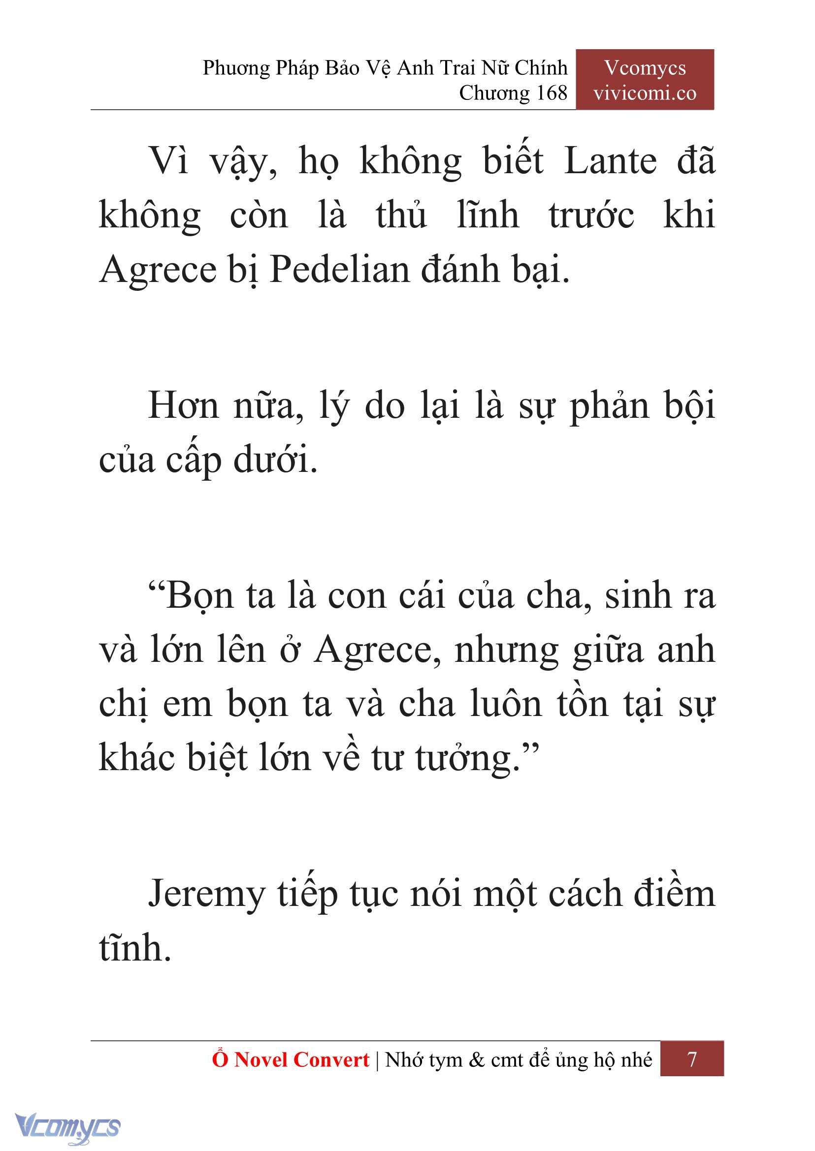 [Novel] Phương Pháp Bảo Vệ Anh Trai Nữ Chính Chap 168 - Trang 2