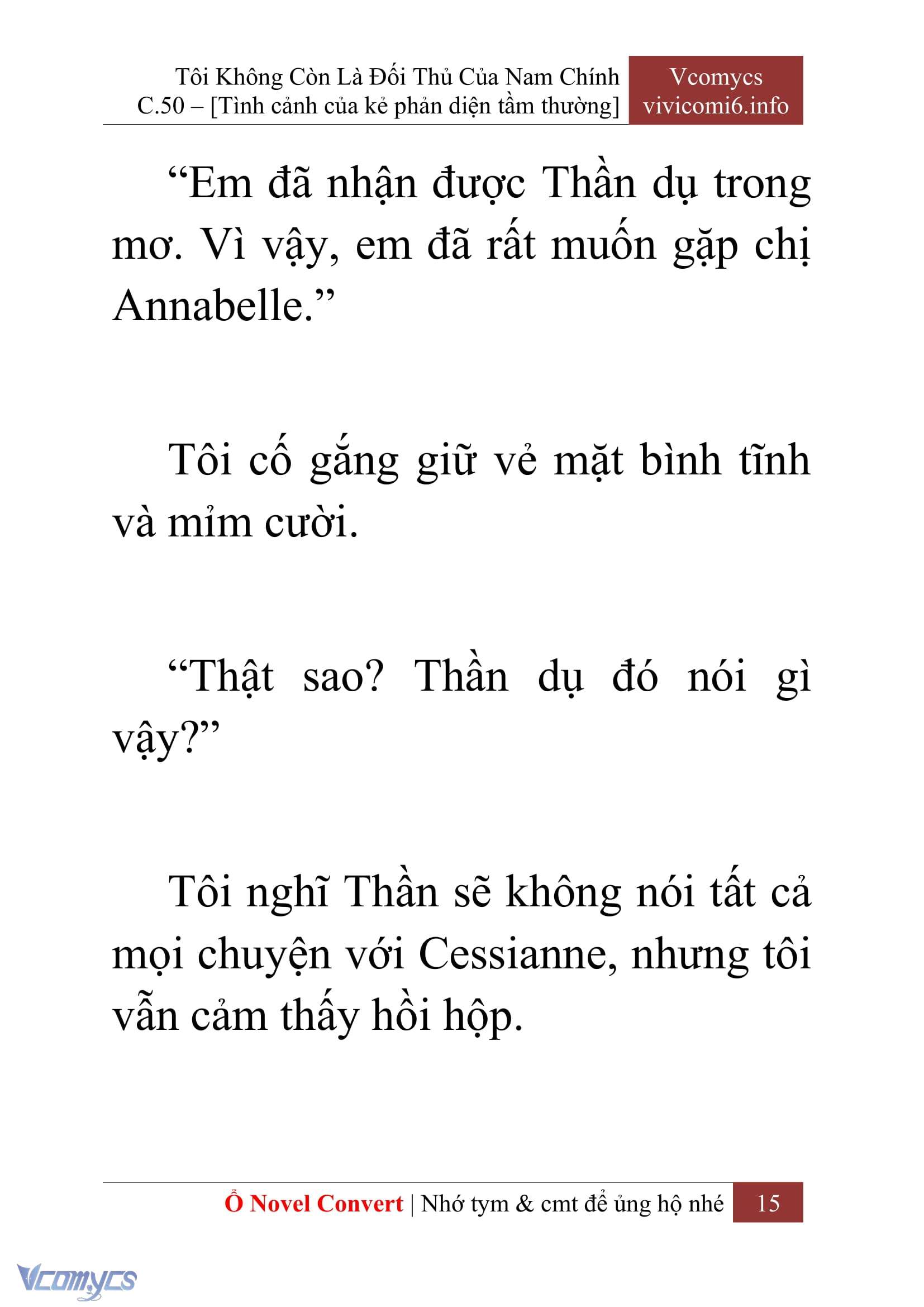 [Novel] Tôi Không Còn Là Đối Thủ Của Nam Chính Chap 50 - Trang 2