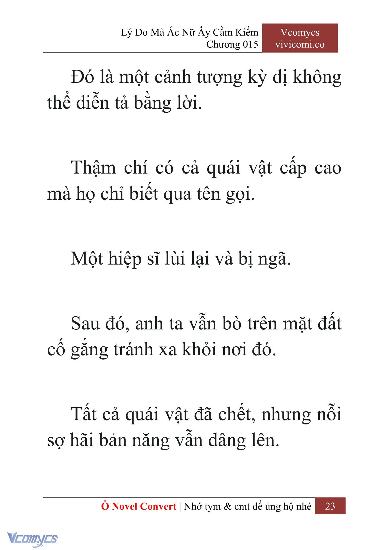 [Novel] Lý Do Mà Ác Nữ Ấy Cầm Kiếm Chap 15 - Trang 2
