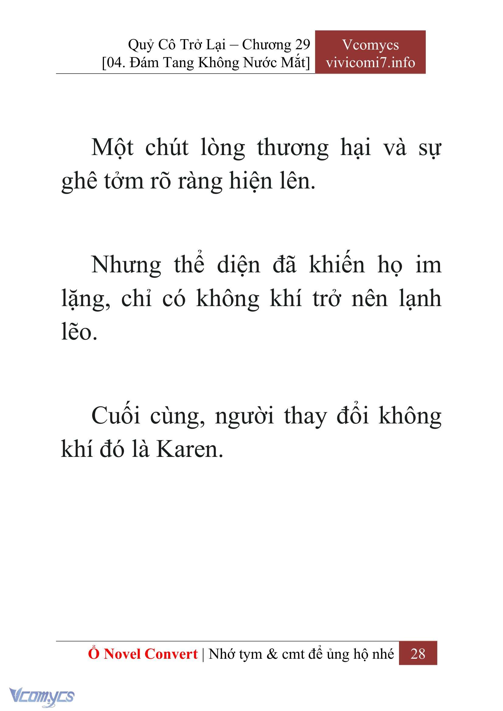 [Novel] Quý Cô Trở Lại Chap 29 - Trang 2