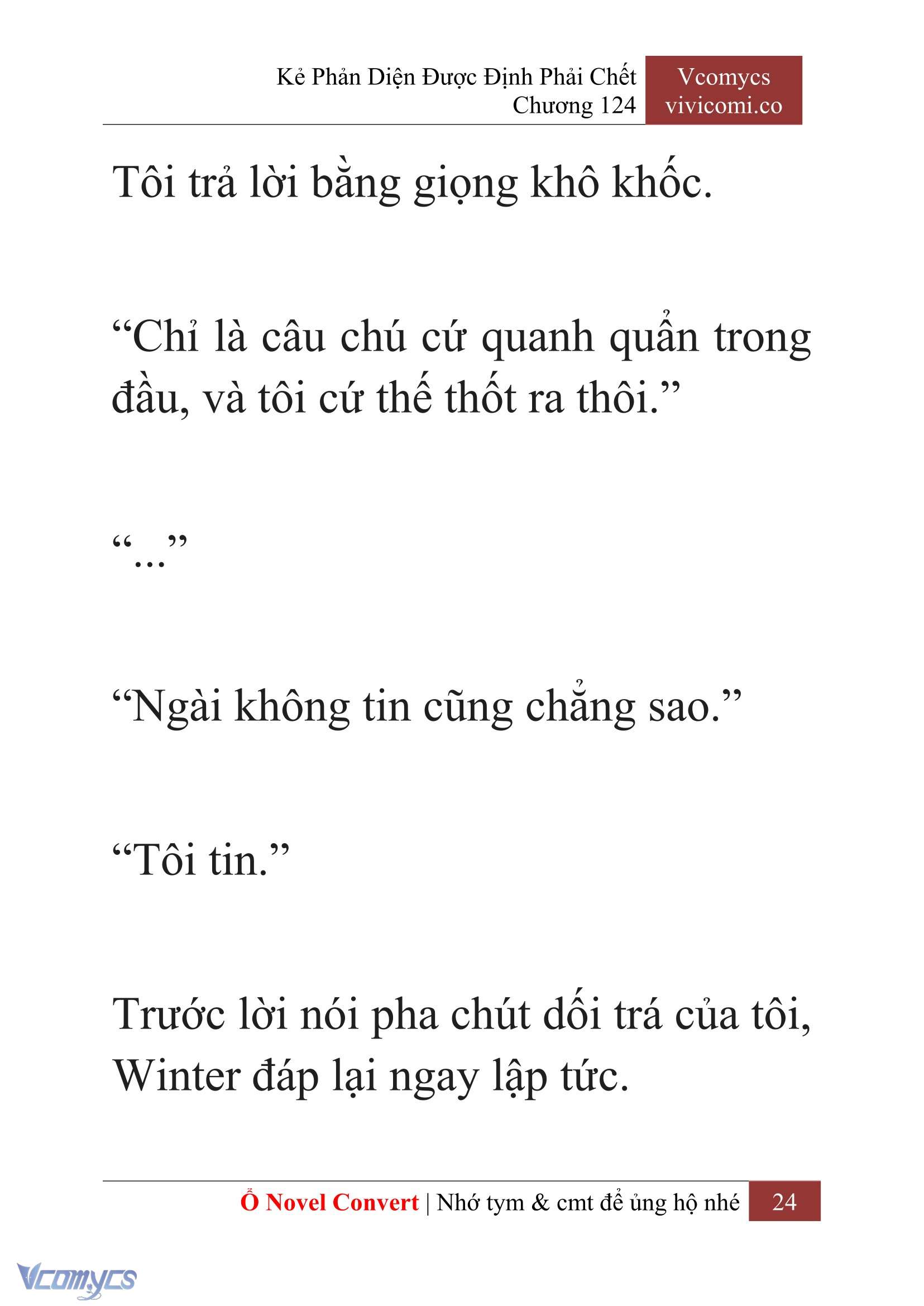 [Novel] Kẻ Phản Diện Được Định Phải Chết Chap 124 - Trang 2