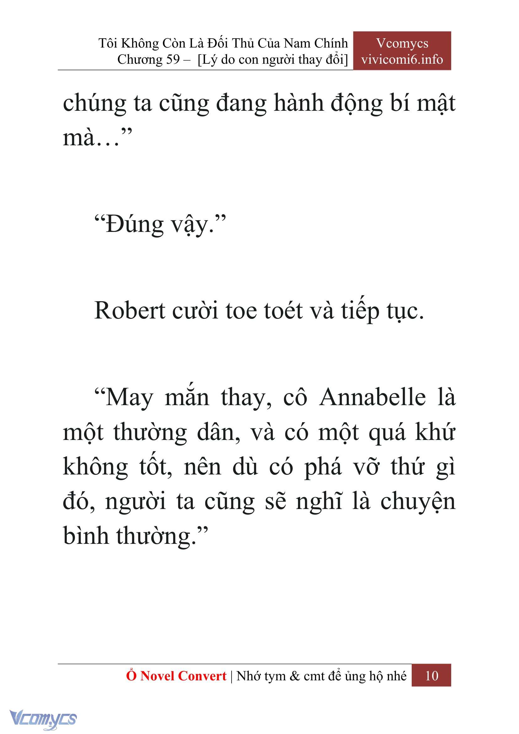 [Novel] Tôi Không Còn Là Đối Thủ Của Nam Chính Chap 59 - Trang 2