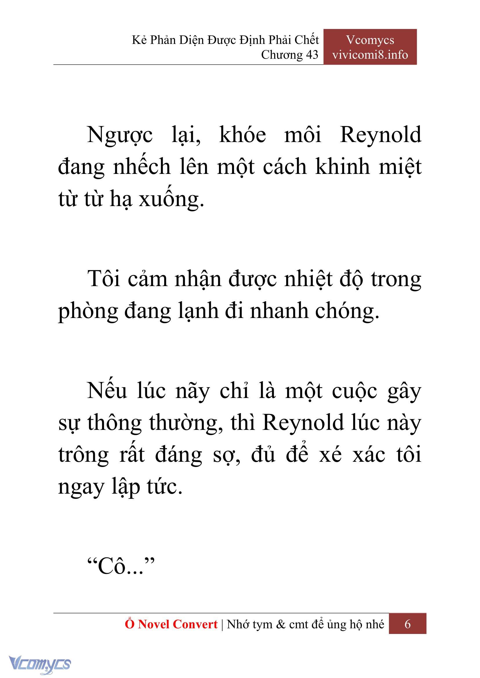 [Novel] Kẻ Phản Diện Được Định Phải Chết Chap 43 - Next Chap 44