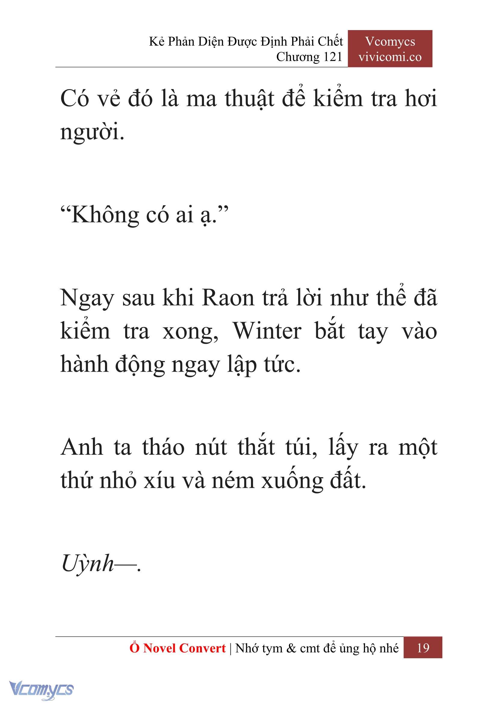 [Novel] Kẻ Phản Diện Được Định Phải Chết Chap 121 - Next Chap 122