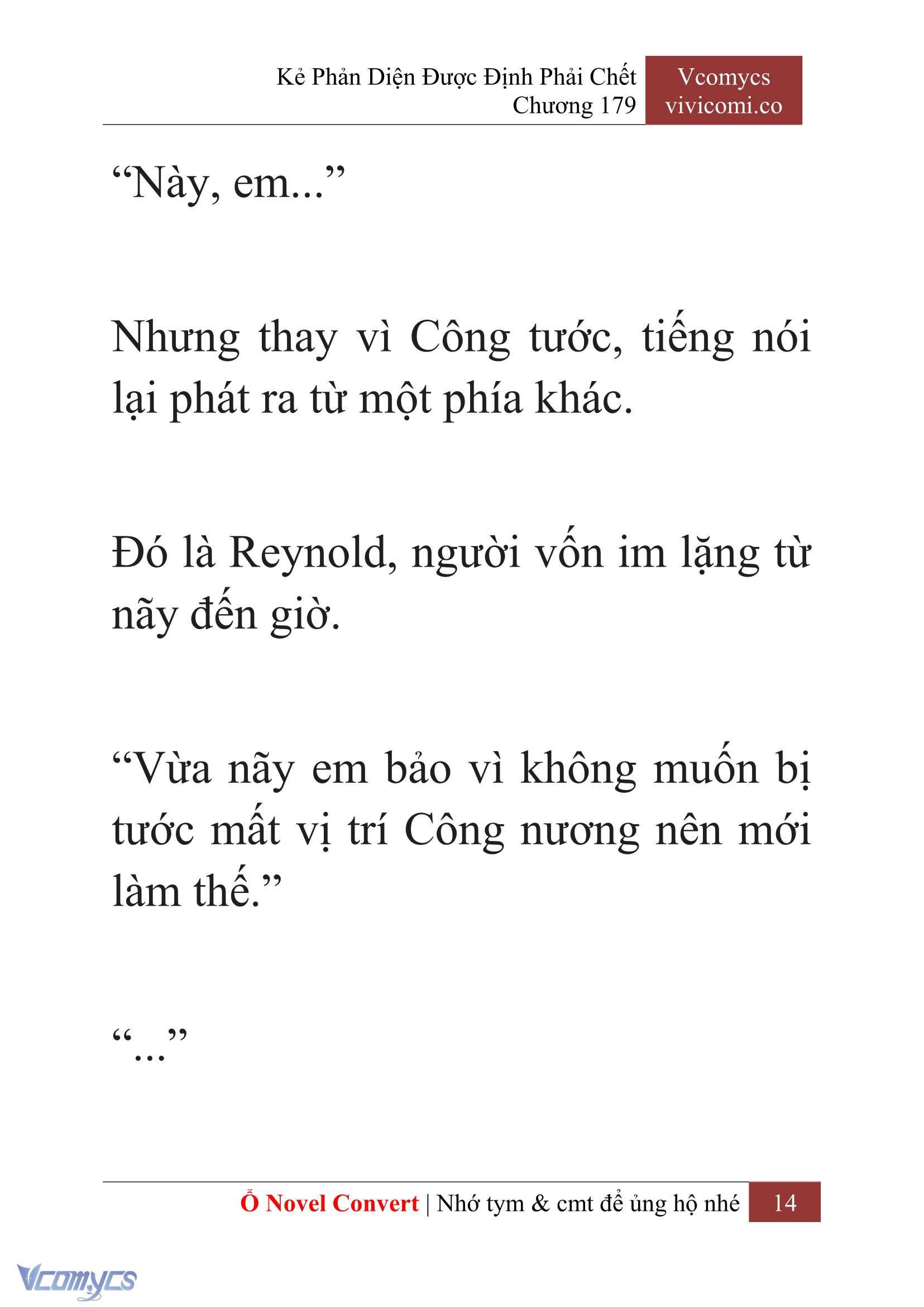 [Novel] Kẻ Phản Diện Được Định Phải Chết Chap 179 - Trang 2