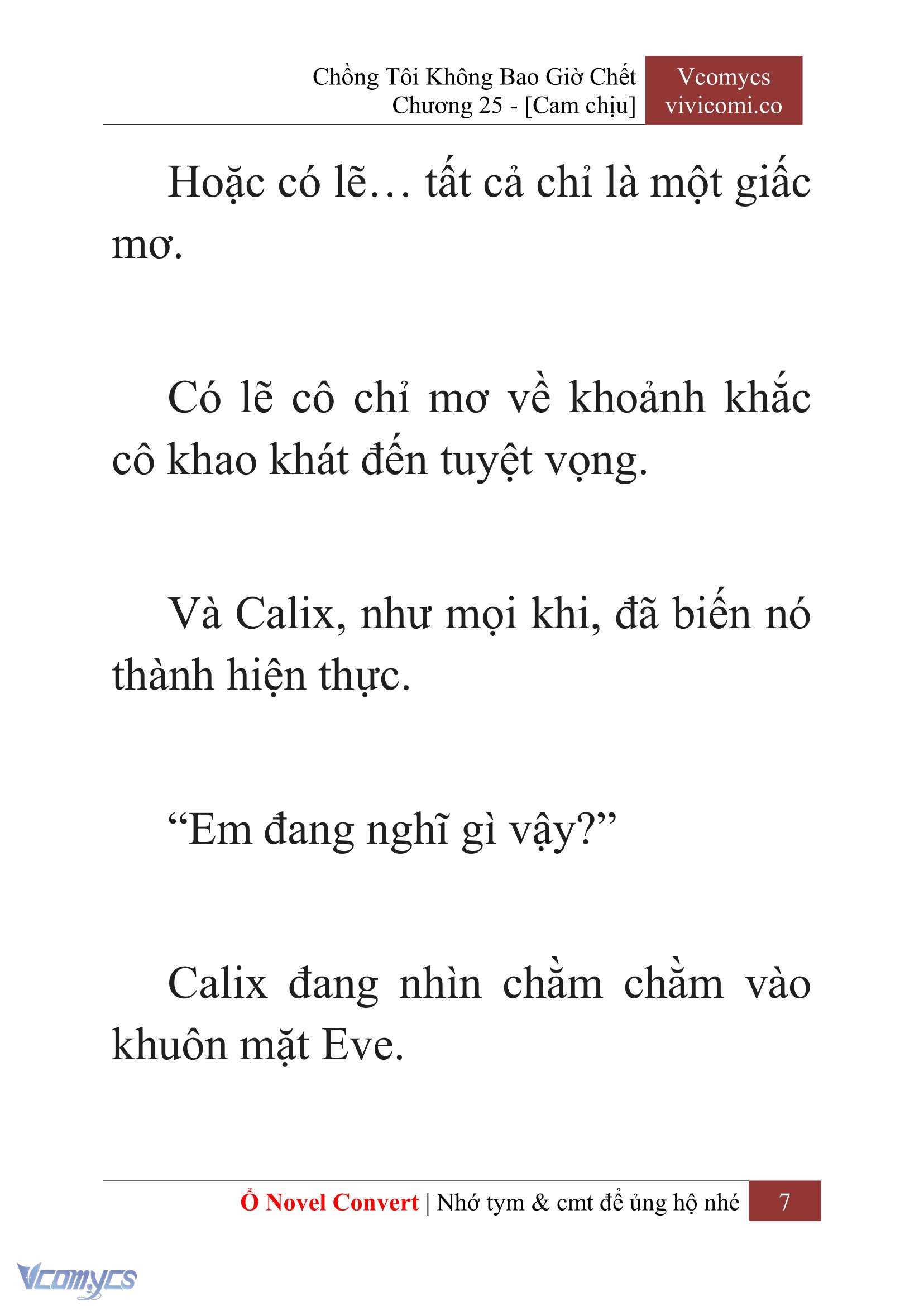 [Novel] Chồng Tôi Không Bao Giờ Chết Chap 25 - Trang 2