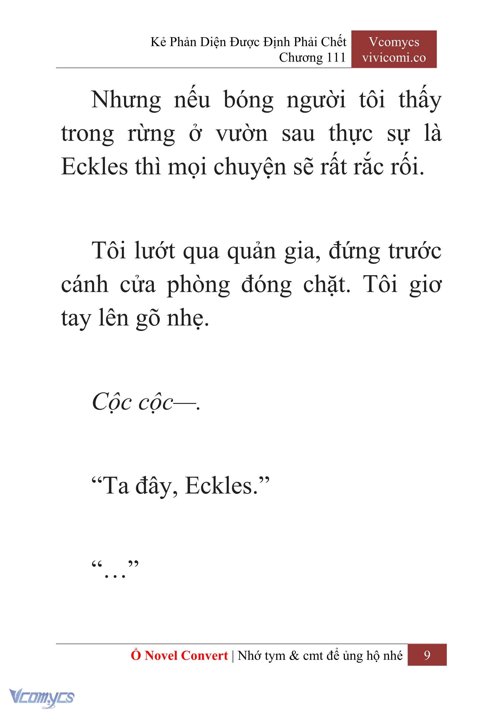 [Novel] Kẻ Phản Diện Được Định Phải Chết Chap 111 - Trang 2