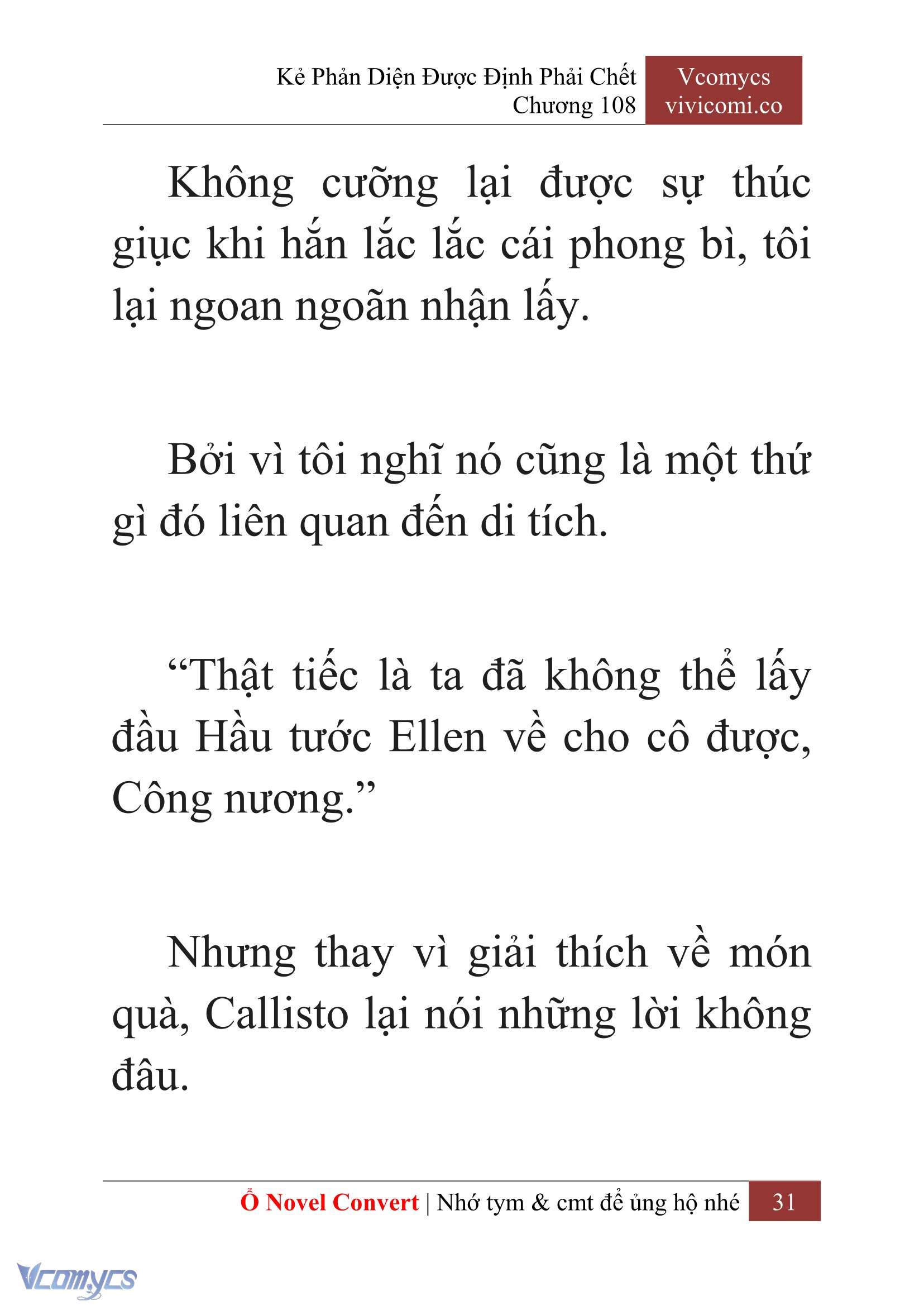 [Novel] Kẻ Phản Diện Được Định Phải Chết Chap 108 - Next Chap 109