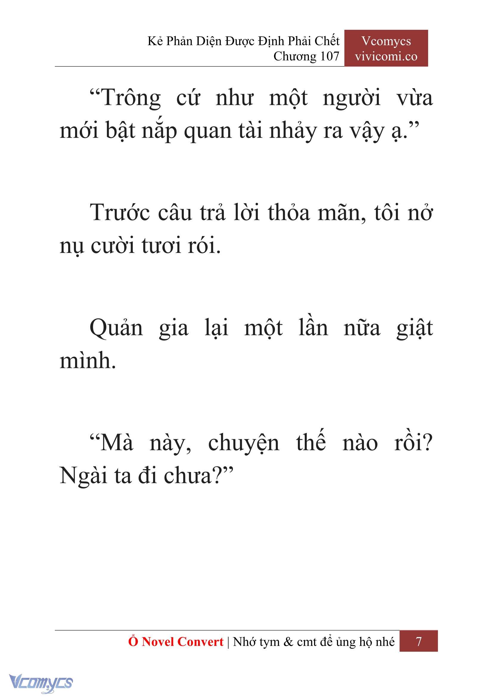 [Novel] Kẻ Phản Diện Được Định Phải Chết Chap 107 - Trang 2