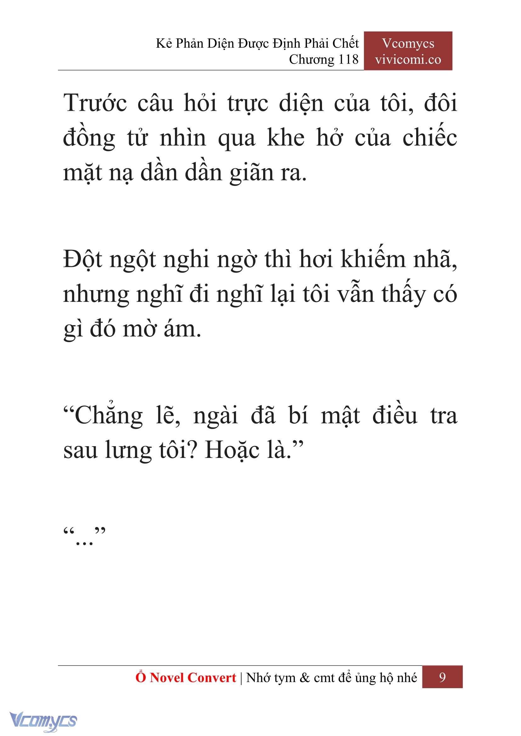 [Novel] Kẻ Phản Diện Được Định Phải Chết Chap 118 - Trang 2