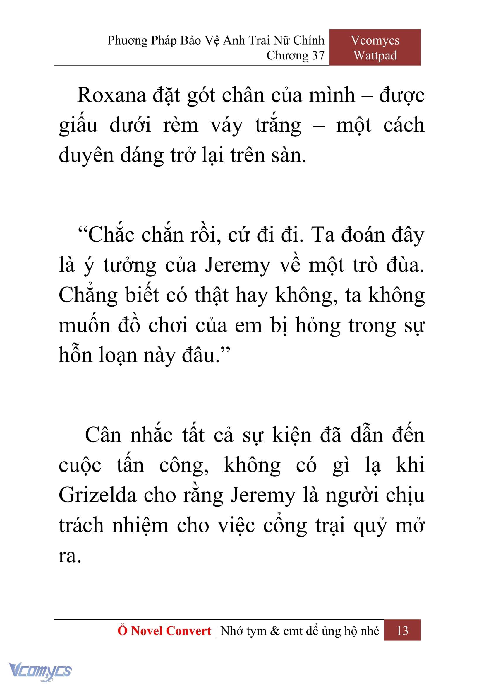 [Novel] Phương Pháp Bảo Vệ Anh Trai Nữ Chính Chap 37 - Trang 2