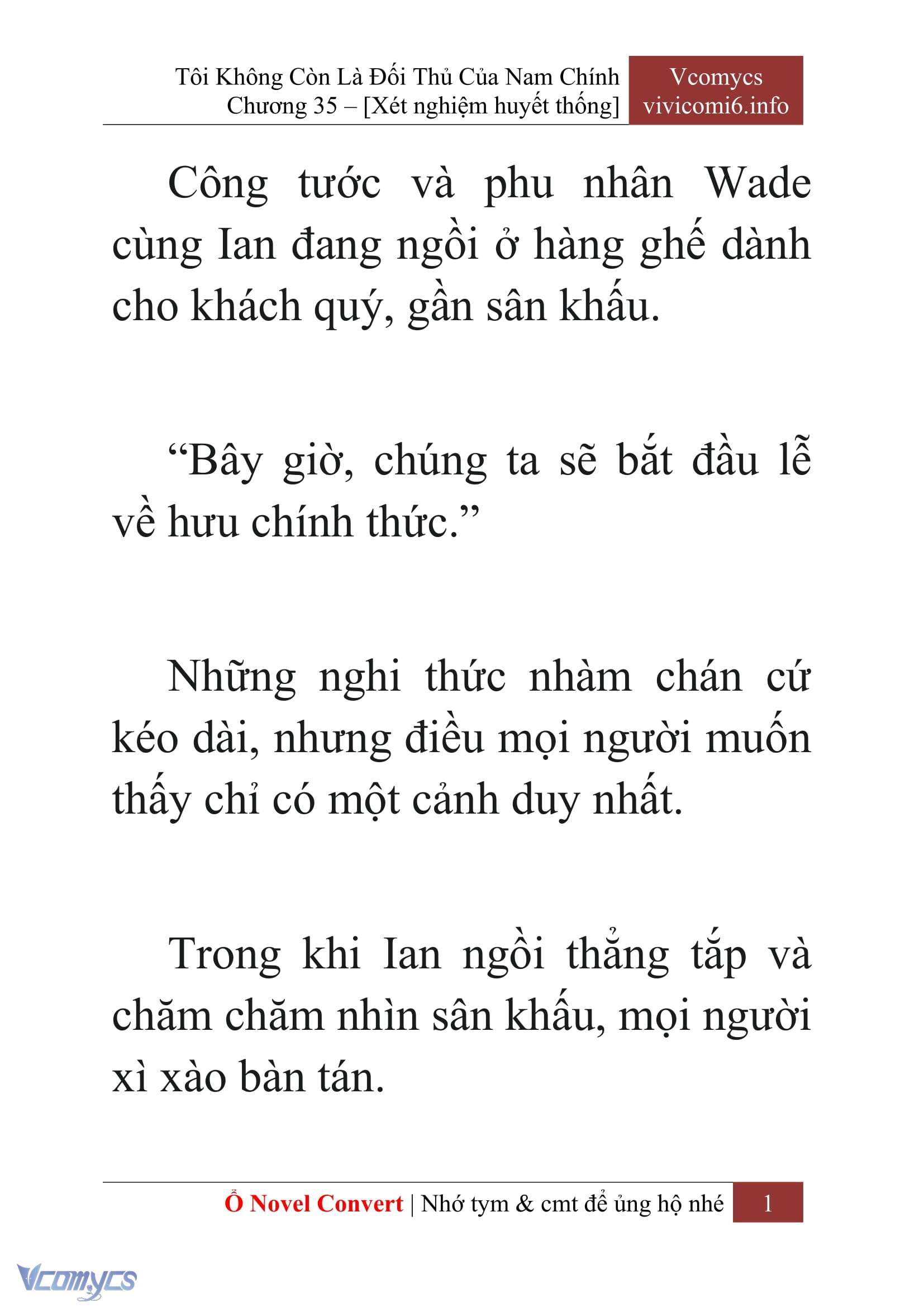 [Novel] Tôi Không Còn Là Đối Thủ Của Nam Chính Chap 35 - Trang 2