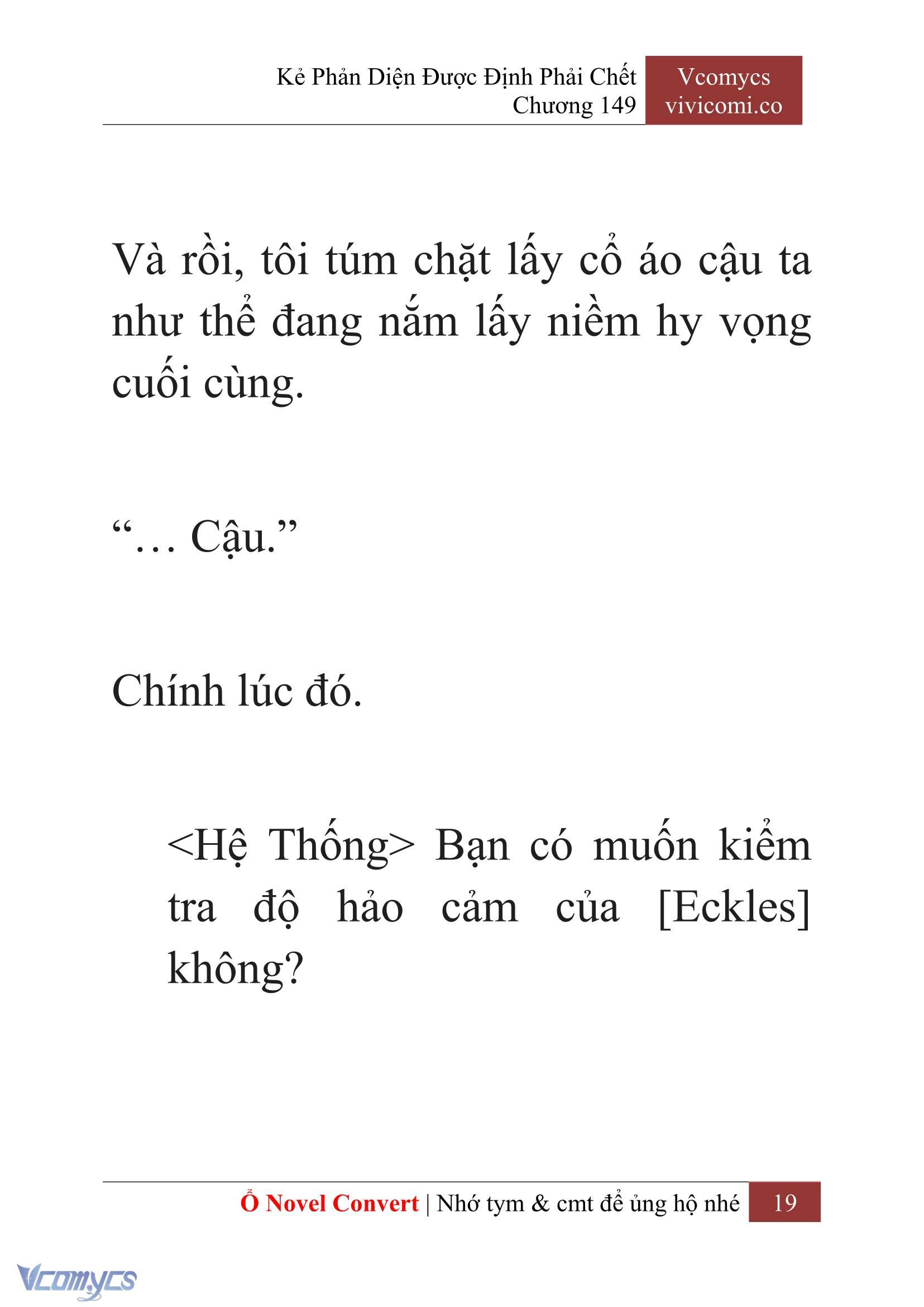 [Novel] Kẻ Phản Diện Được Định Phải Chết Chap 149 - Next Chap 150