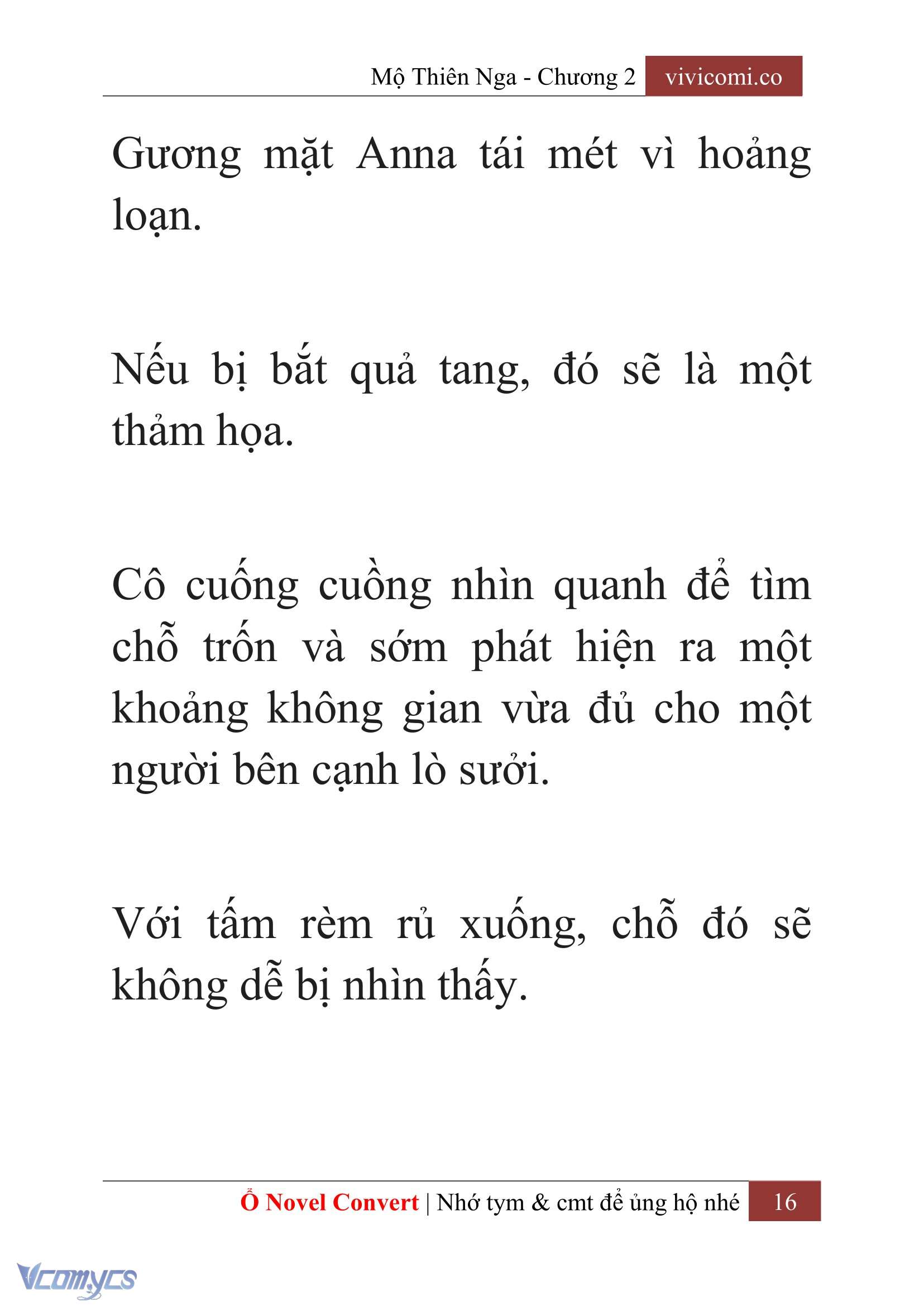 [Novel] Mộ Thiên Nga Chap 2 - Trang 2