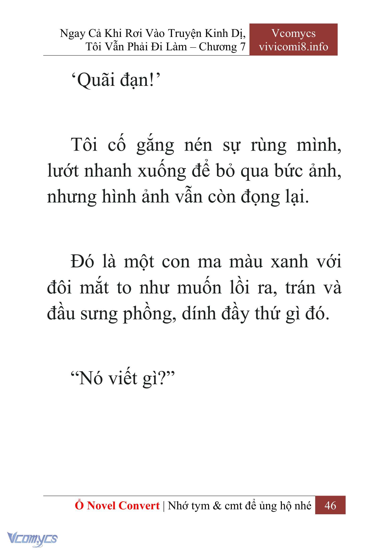 [Novel] Ngay Cả Khi Rơi Vào Truyện Kinh Dị, Tôi Vẫn Phải Đi Làm Chap 7 - Trang 2