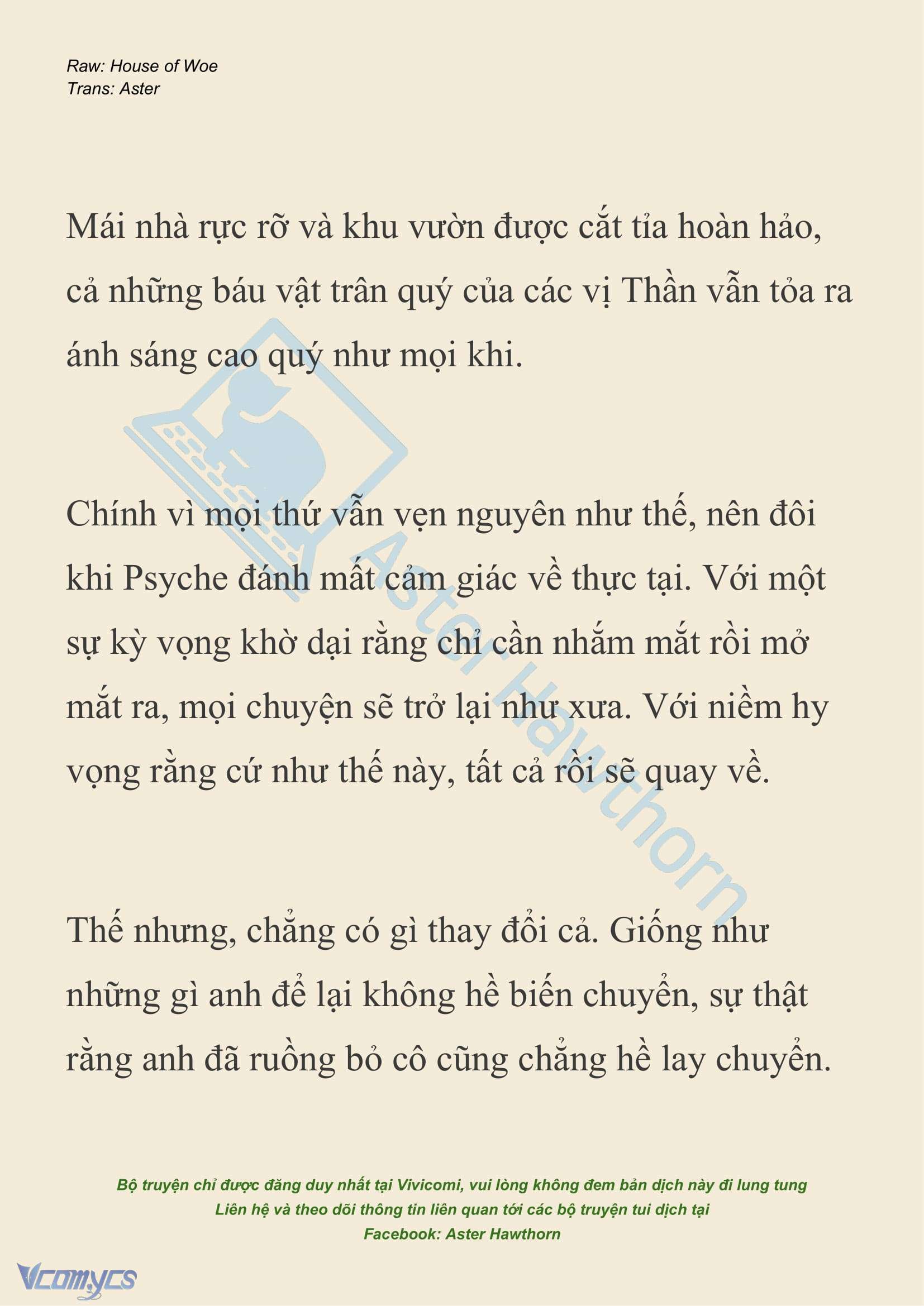 [NOVEL] Dành Cho Các Nữ Thần: Dành cho Psyche Chap 38 - Trang 2