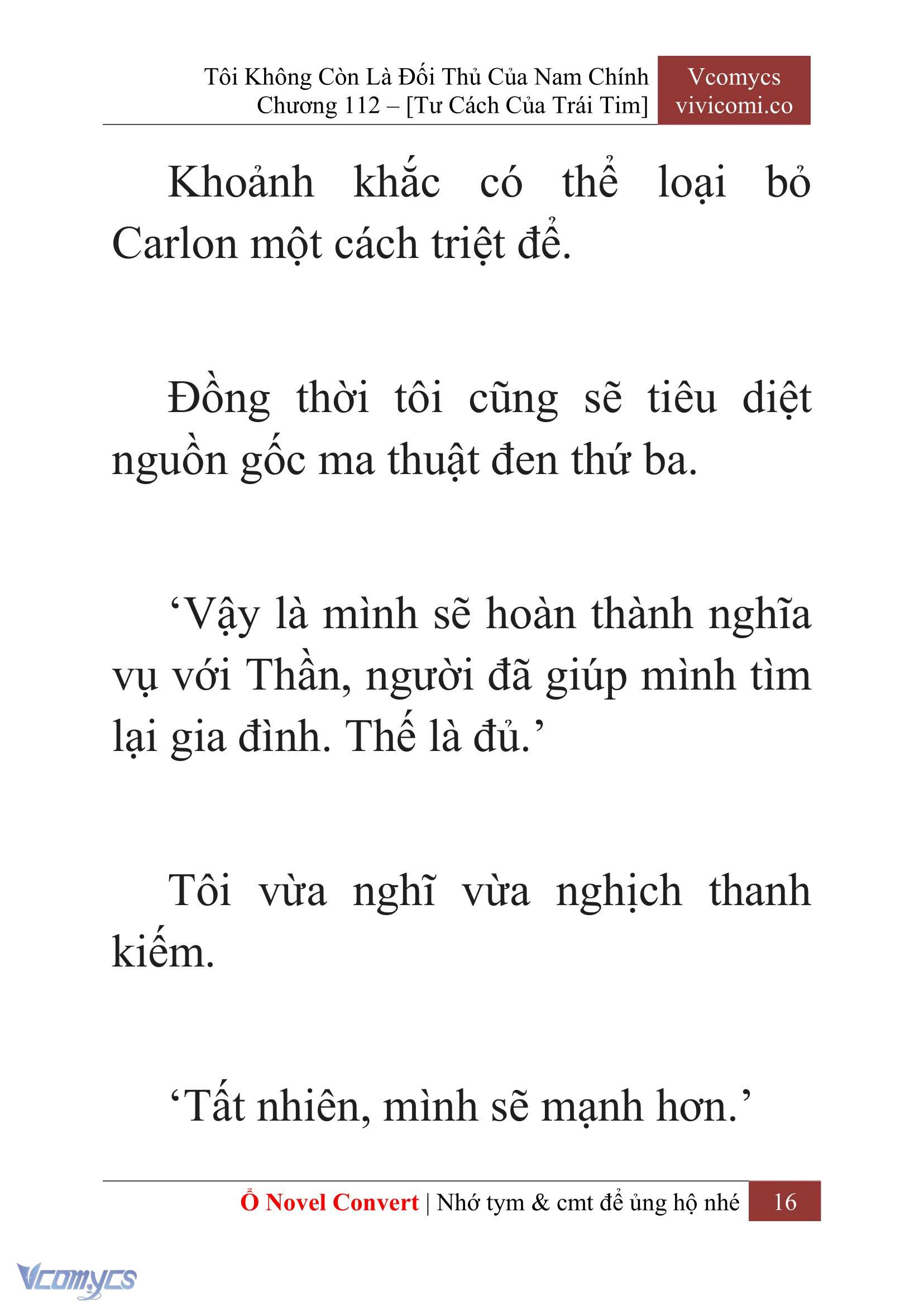 [Novel] Tôi Không Còn Là Đối Thủ Của Nam Chính Chap 112 - Trang 2