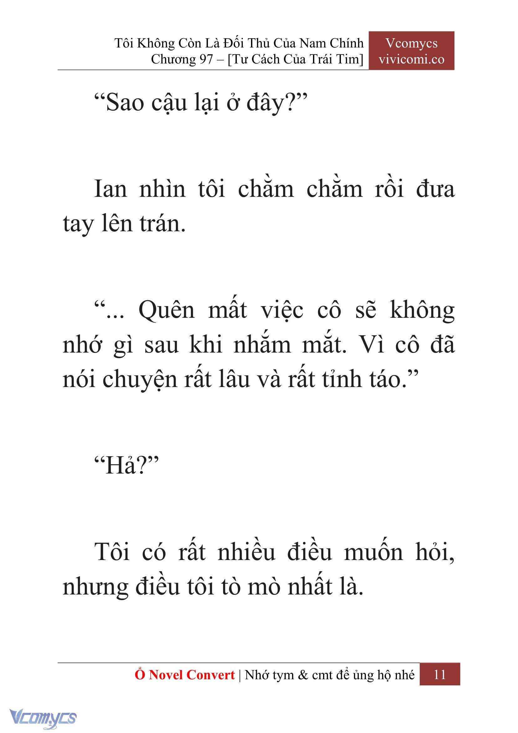 [Novel] Tôi Không Còn Là Đối Thủ Của Nam Chính Chap 97 - Trang 2