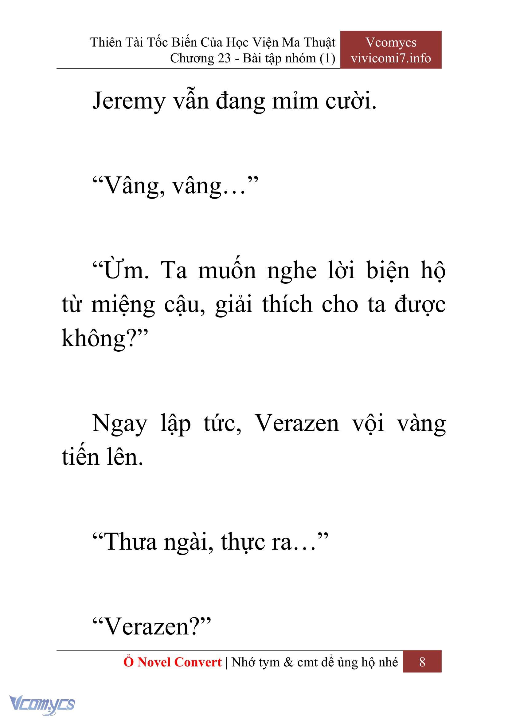 [Novel] Thiên Tài Tốc Biến Của Học Viện Ma Thuật Chap 23 - Trang 2