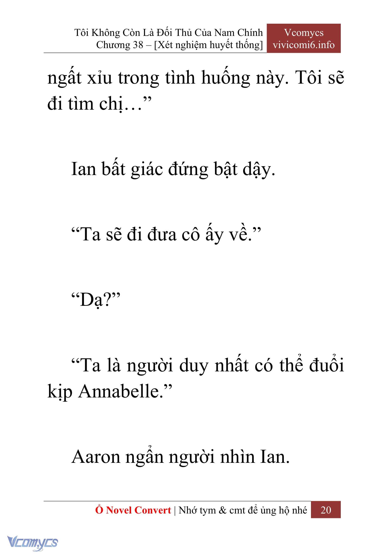 [Novel] Tôi Không Còn Là Đối Thủ Của Nam Chính Chap 38 - Trang 2